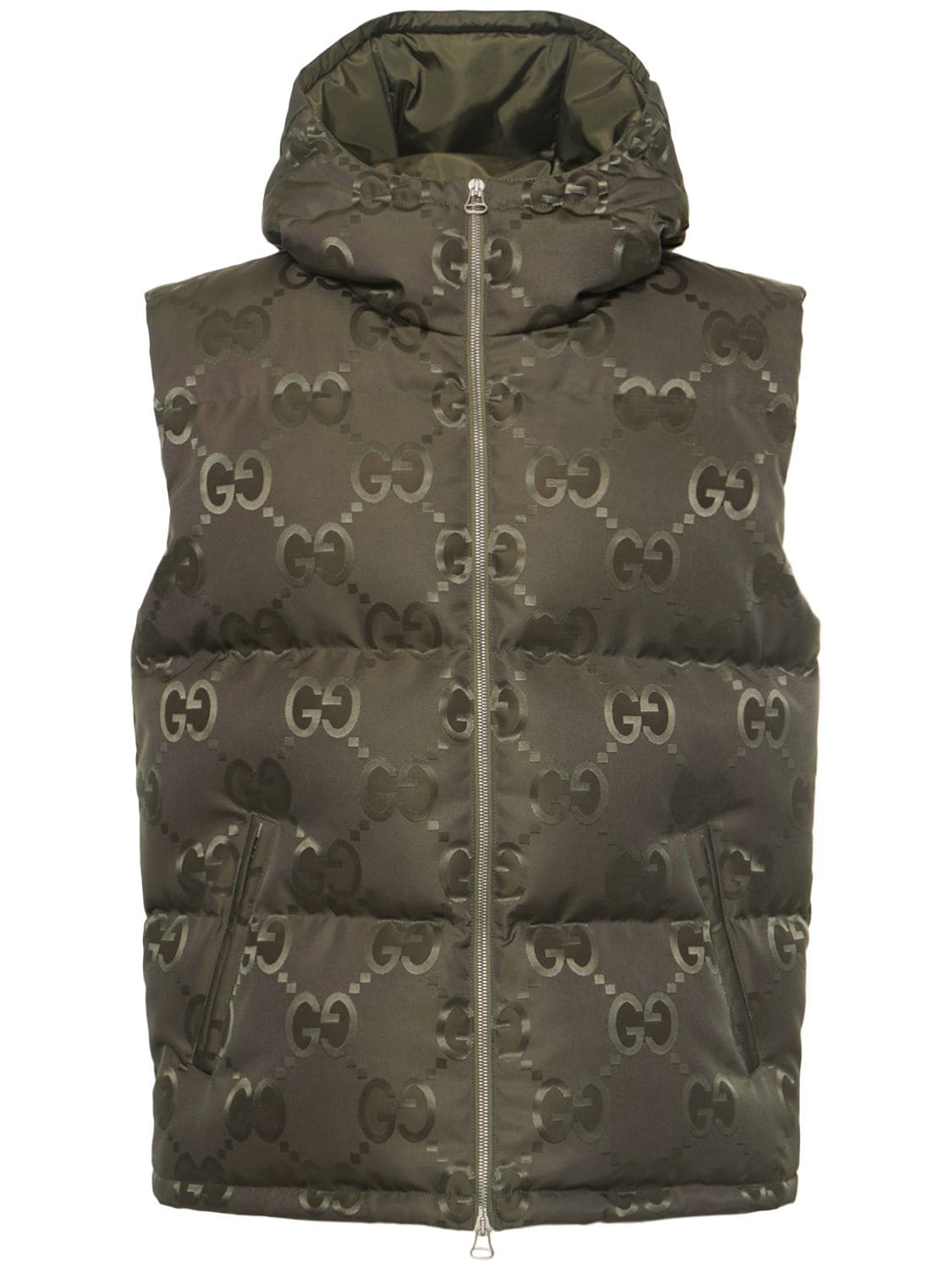 Gucci Jumbo GG Jacquard Canvas Down Hooded Jacket