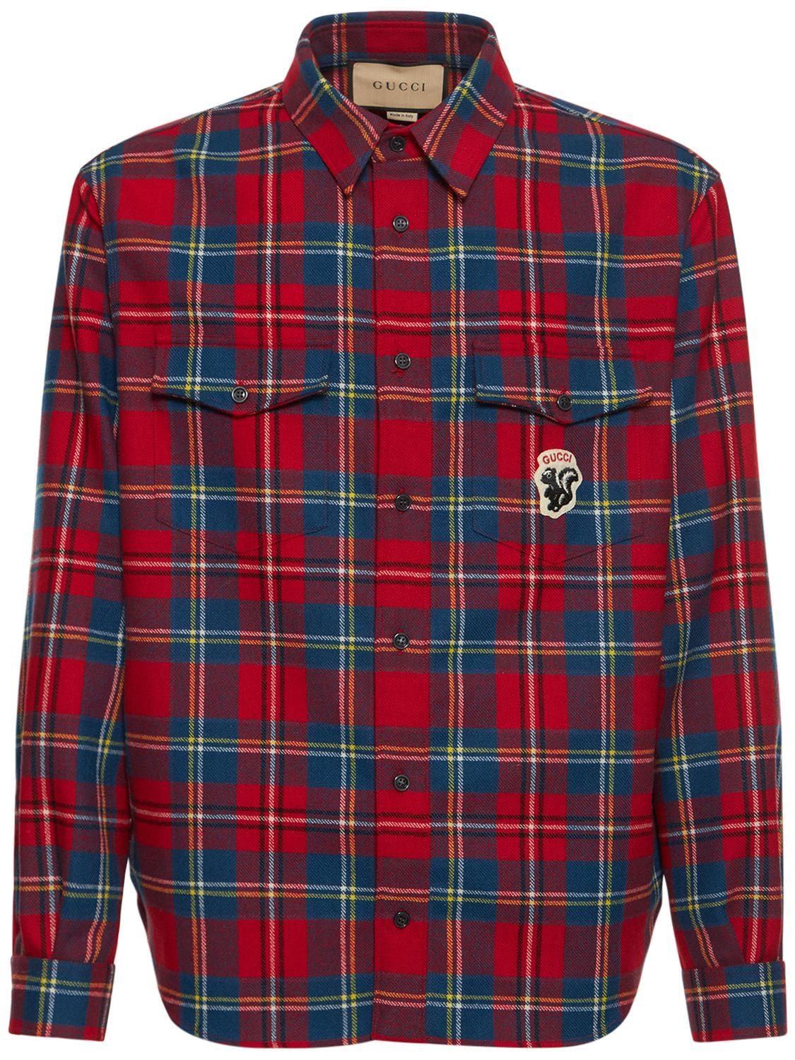 GUCCI TARTAN WOOL SHIRT