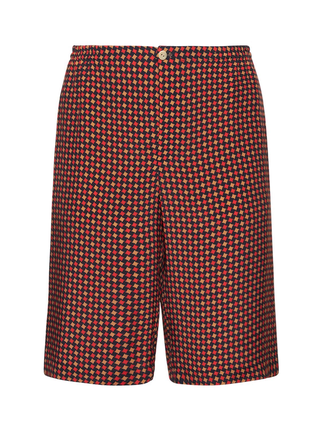 Cosmogonie Printed Viscose Shorts – MEN > CLOTHING > SHORTS