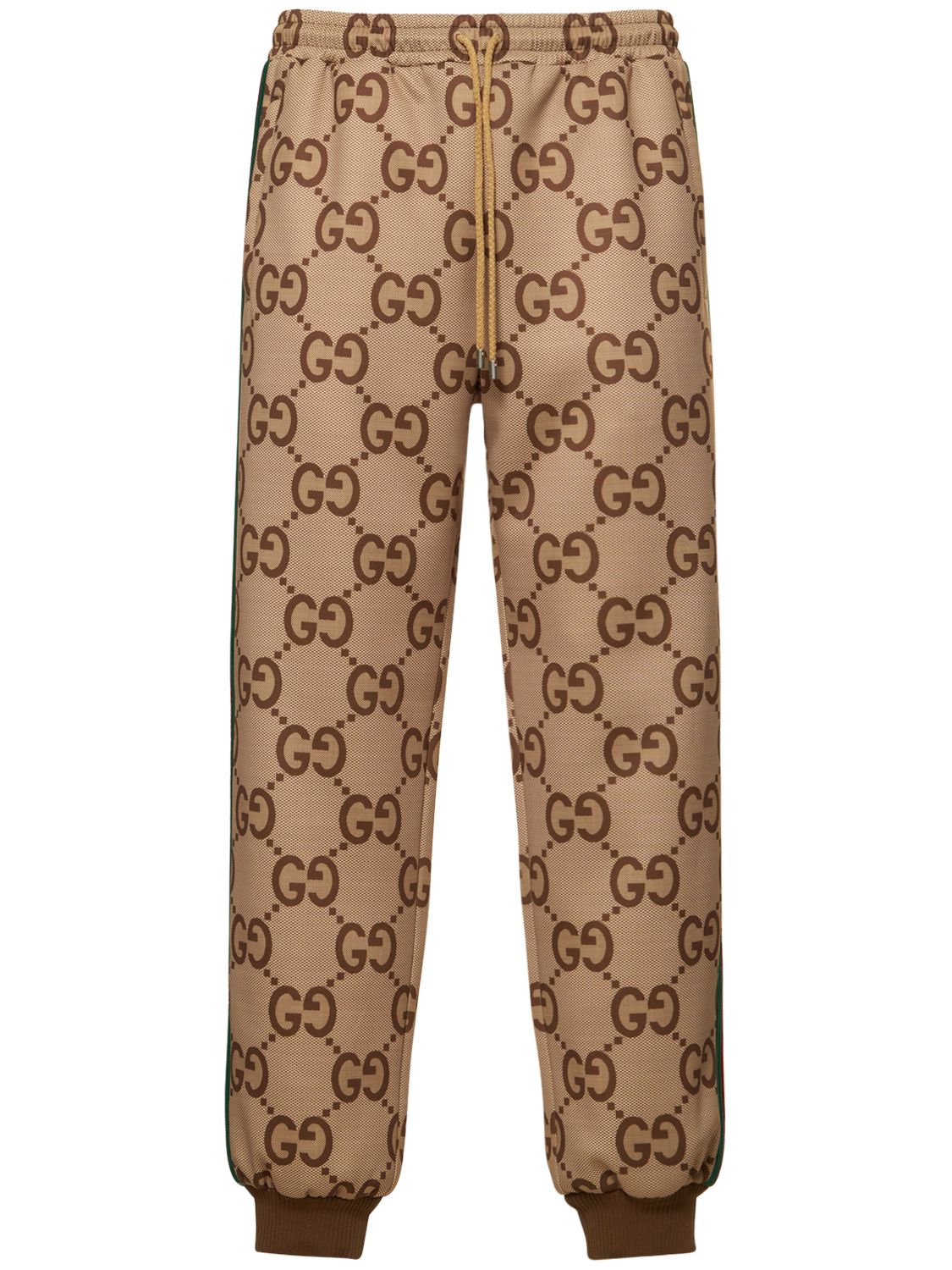 Gucci Tech Jogging Sweatpants In Camel,brown