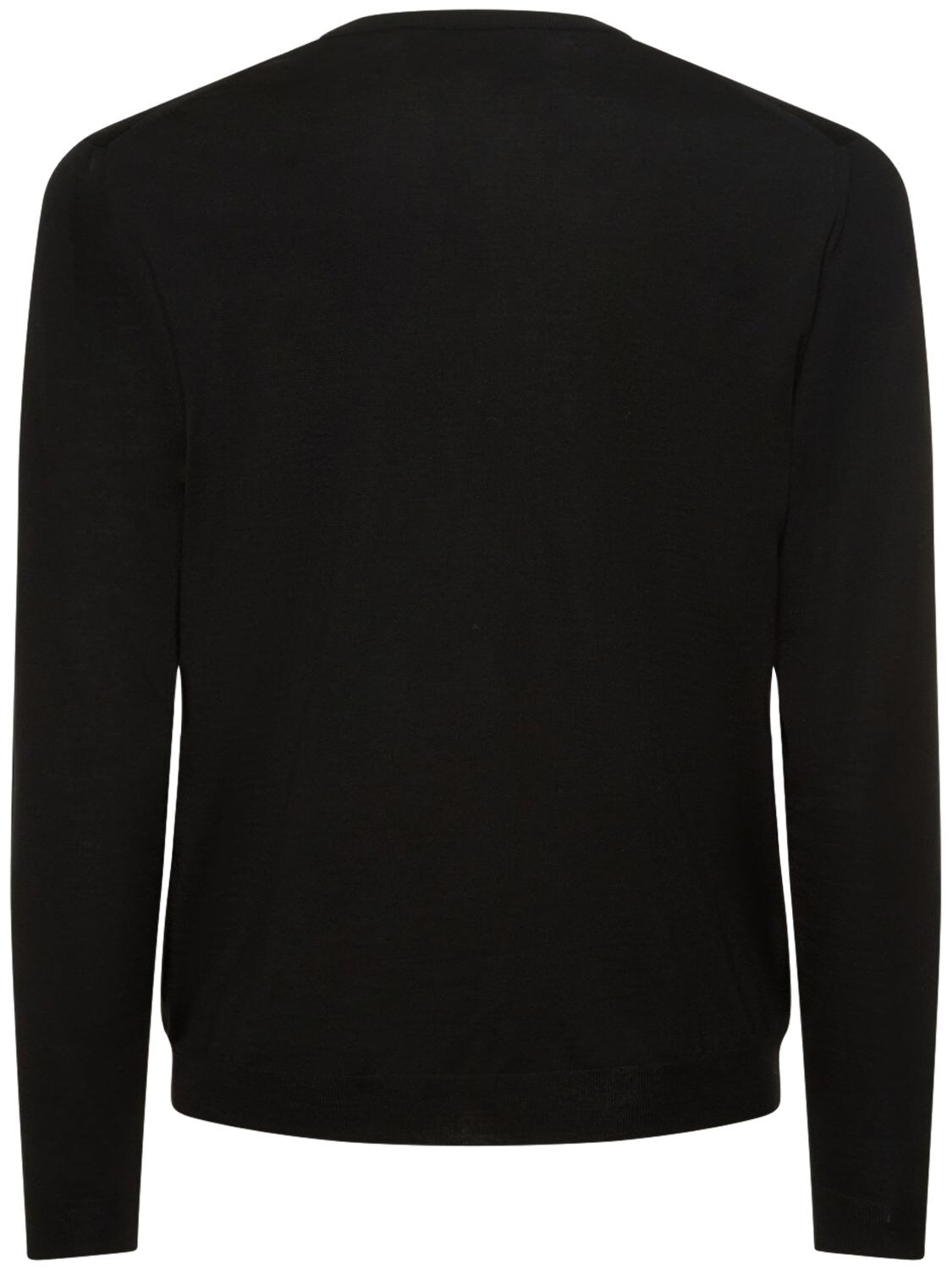 Shop Gucci Wool Knit Sweater In Black
