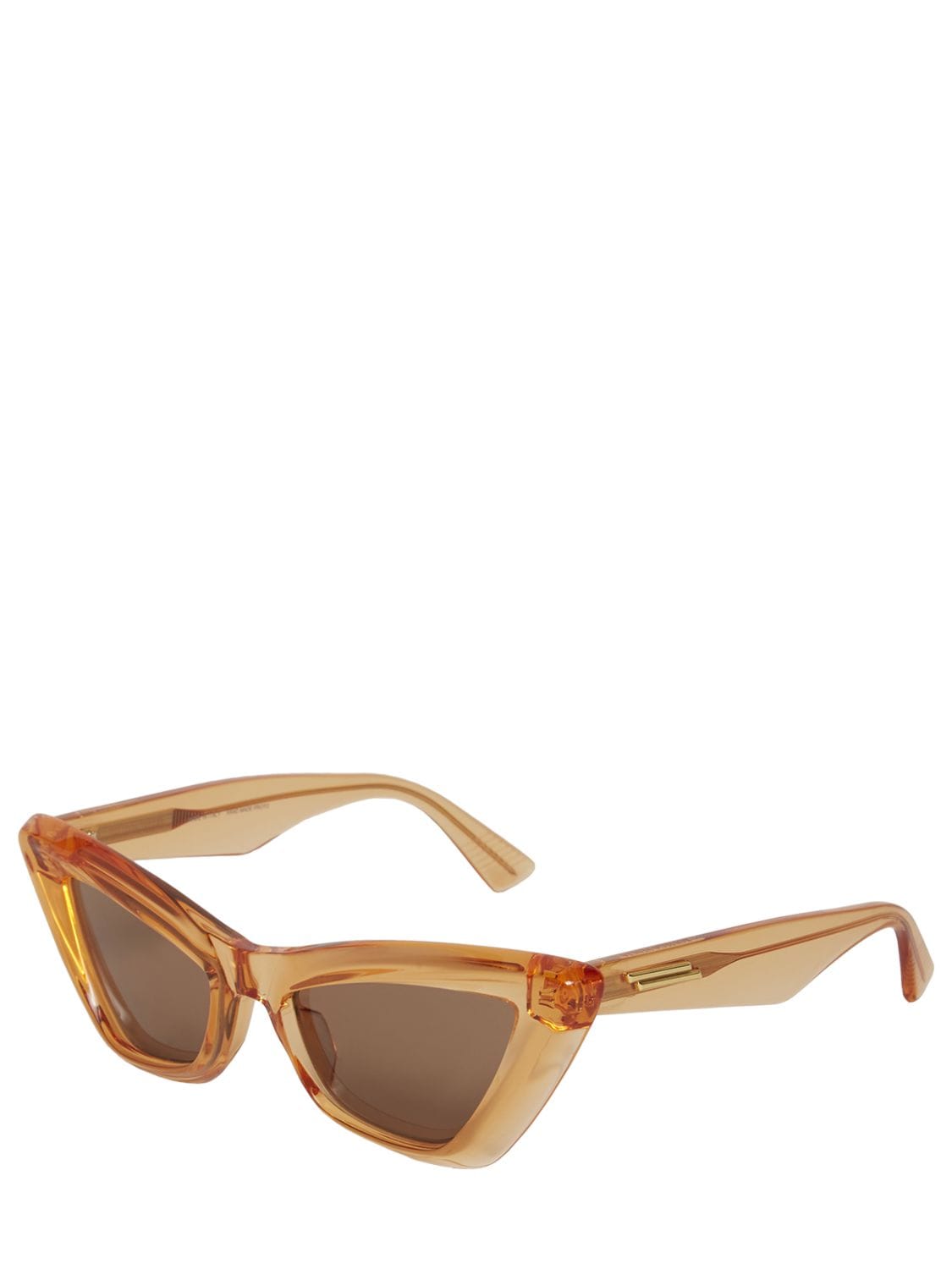 Shop Bottega Veneta Bv1101s Acetate Sunglasses In Orange