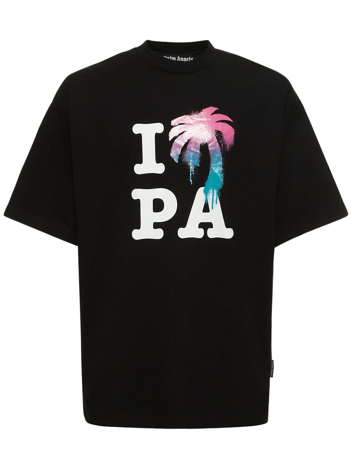 Palm Angels I Love Pa Classic T-shirt In Black