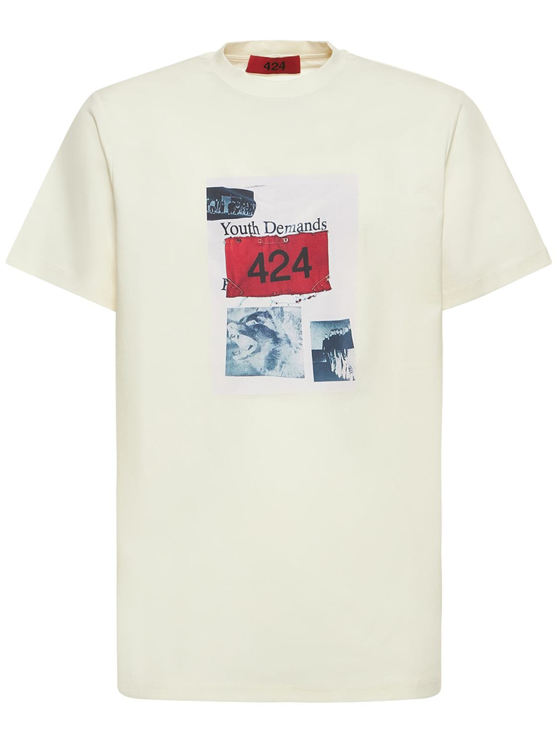 Logo Print Cotton Blend Jersey T-shirt – MEN > CLOTHING > T-SHIRTS