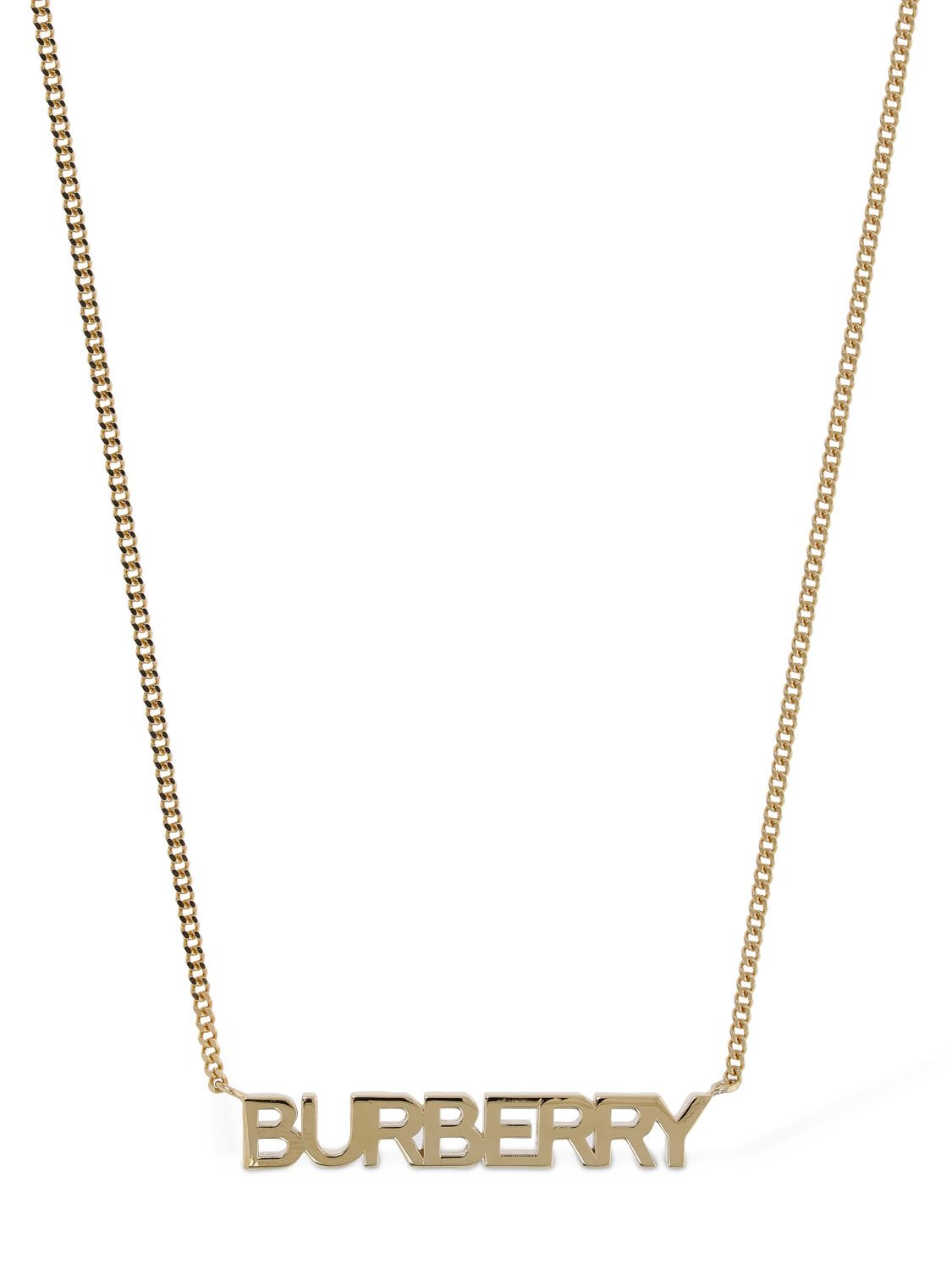 Burberry & Love Letter Necklace In Gold | ModeSens