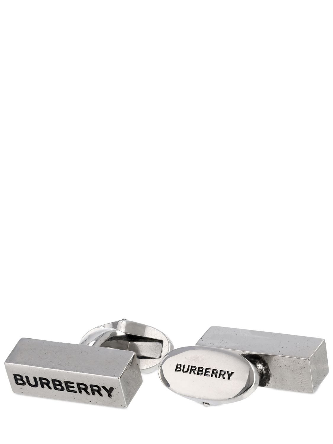 Image of Engraved Burberry Logo Cufflinks