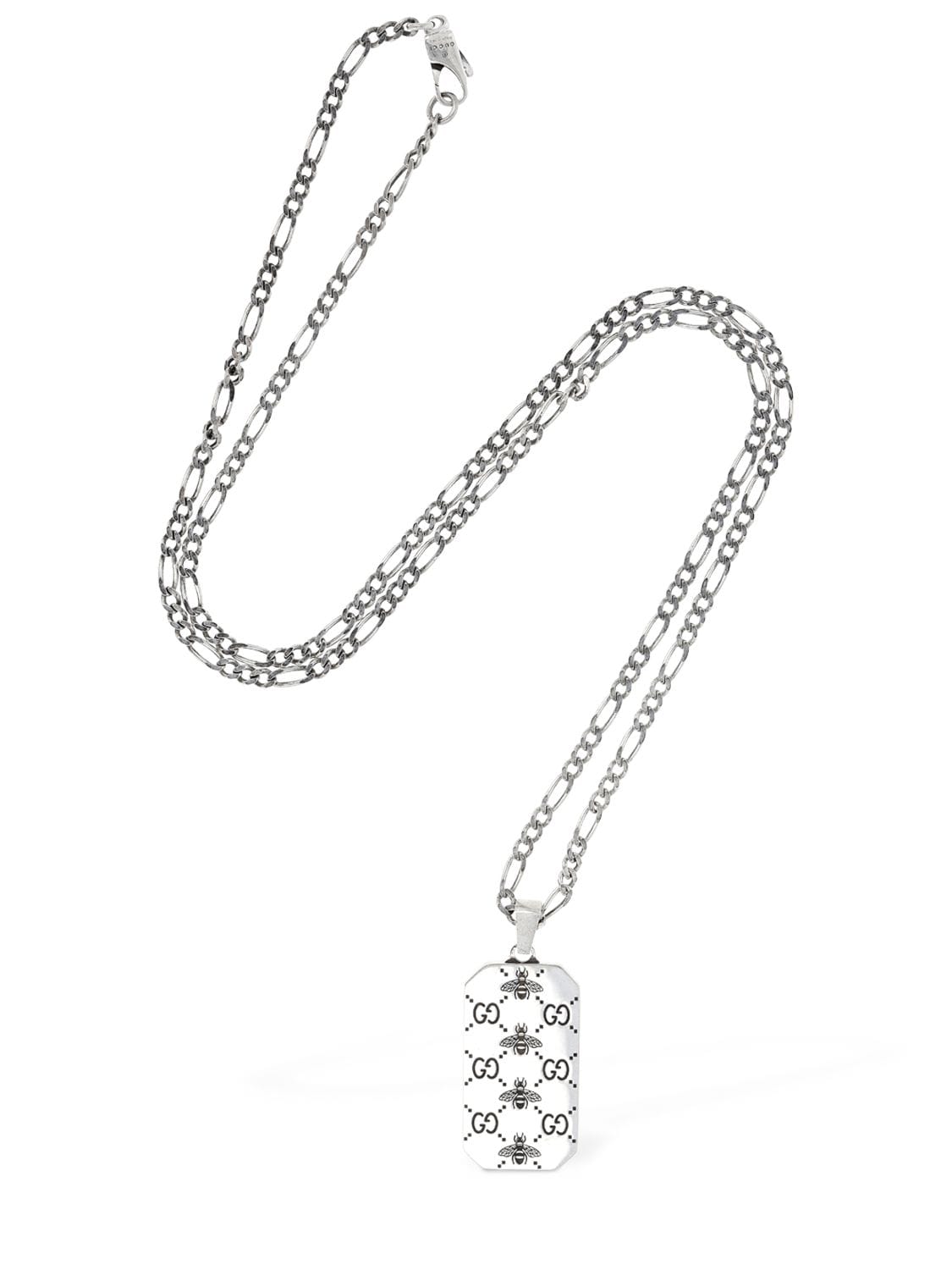 Shop Gucci Signature Silver Necklace