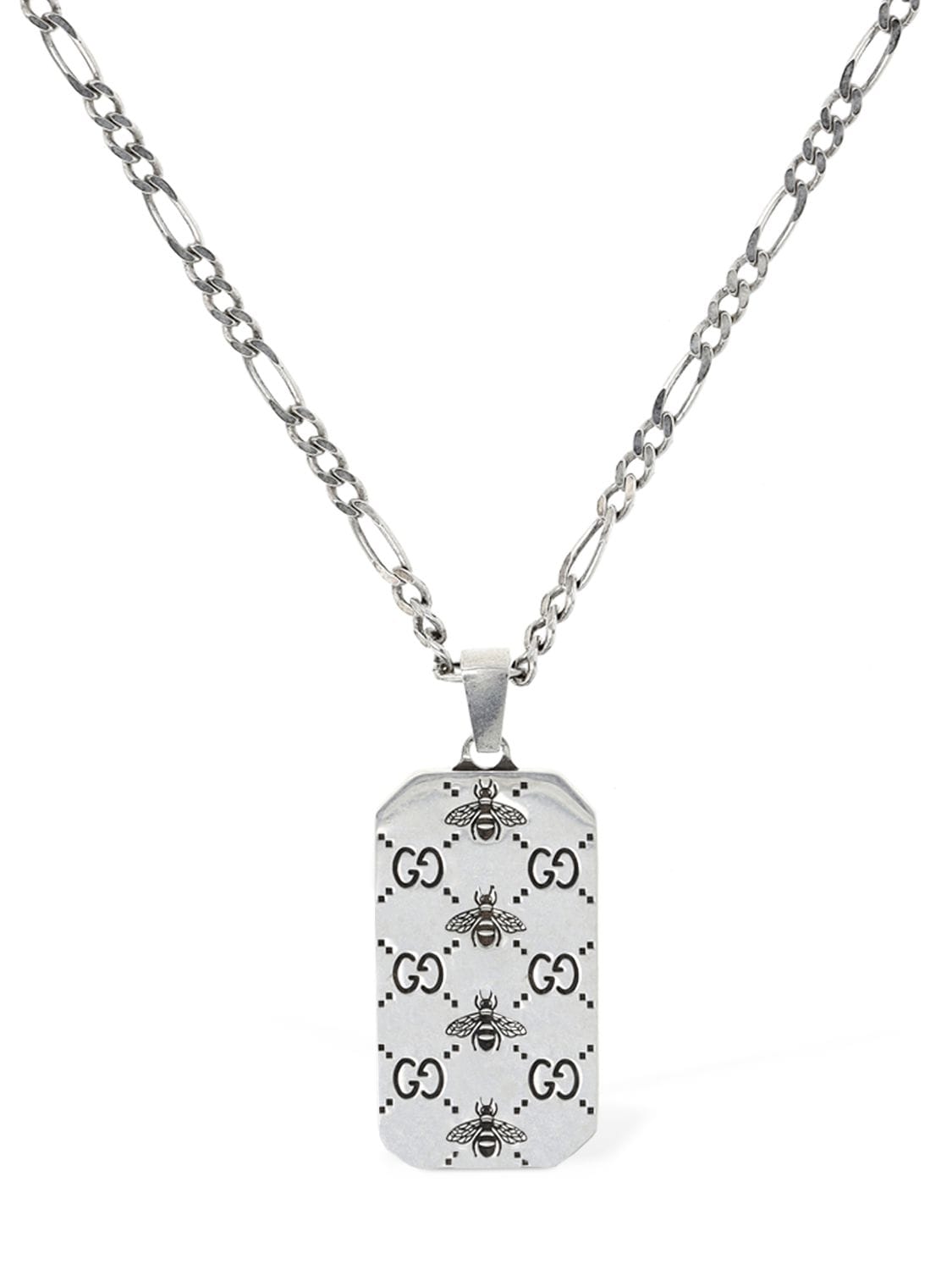 Image of Gucci Signature Silver Necklace