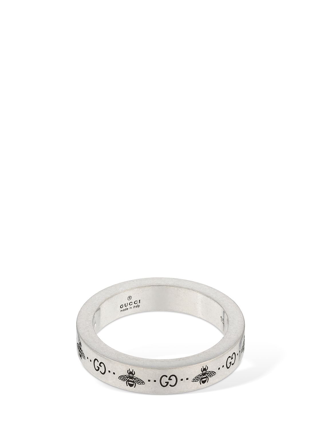 Shop Gucci Signature Silver Ring