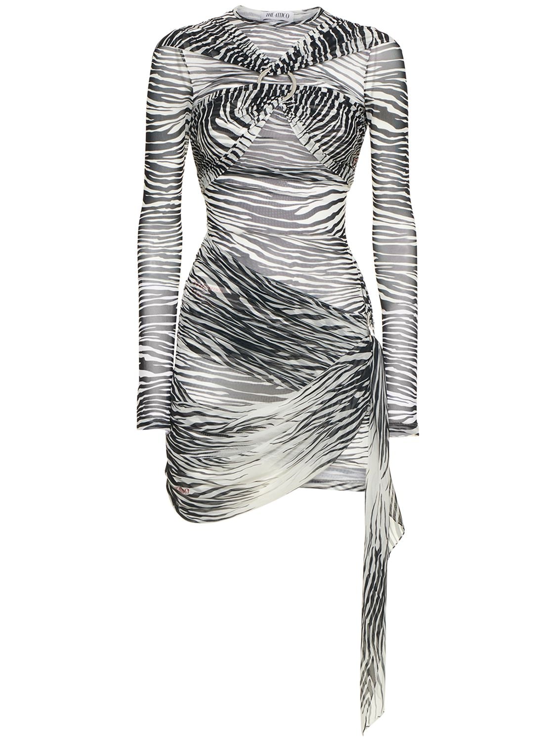 Fran Printed Tiger Mini Dress W/ Rings – WOMEN > CLOTHING > DRESSES