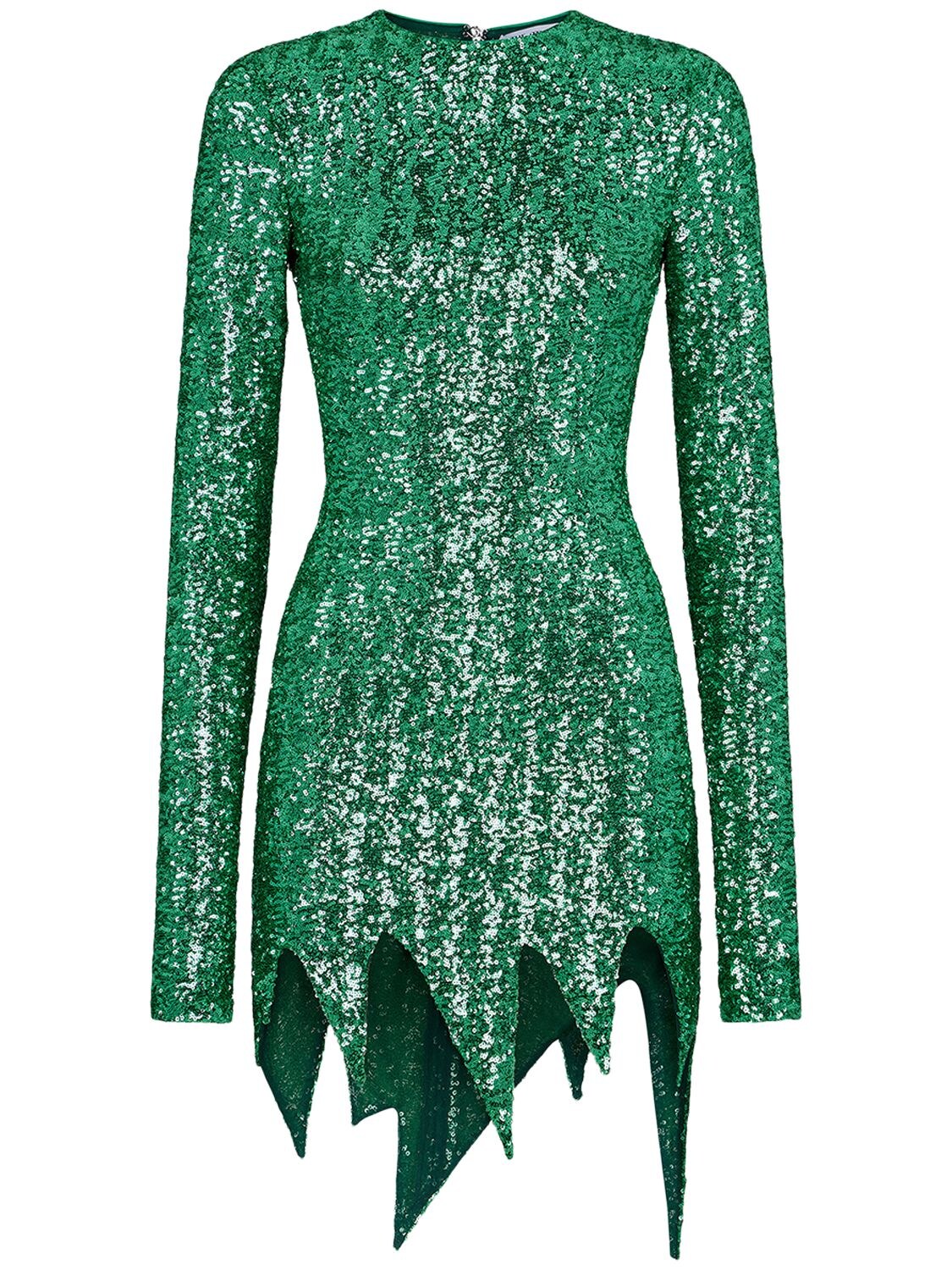 The Attico Sequin Deva Mini Dress