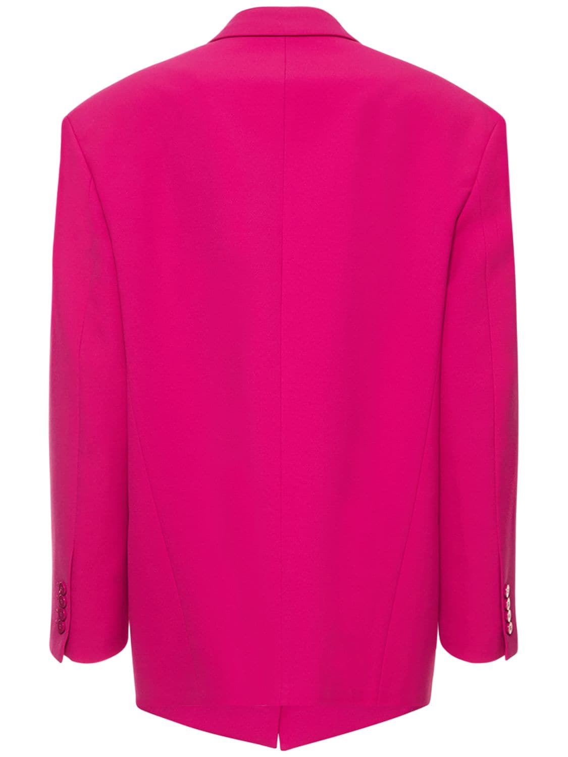 Shop Attico Glen Tailored Twill Oversize Blazer In Pink,fuchsia