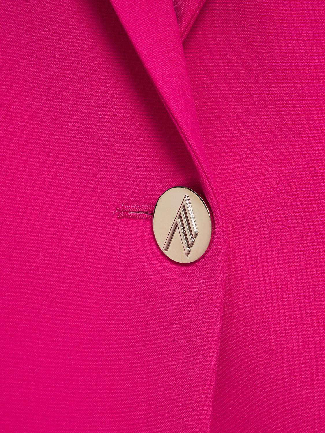 Shop Attico Glen Tailored Twill Oversize Blazer In Pink,fuchsia