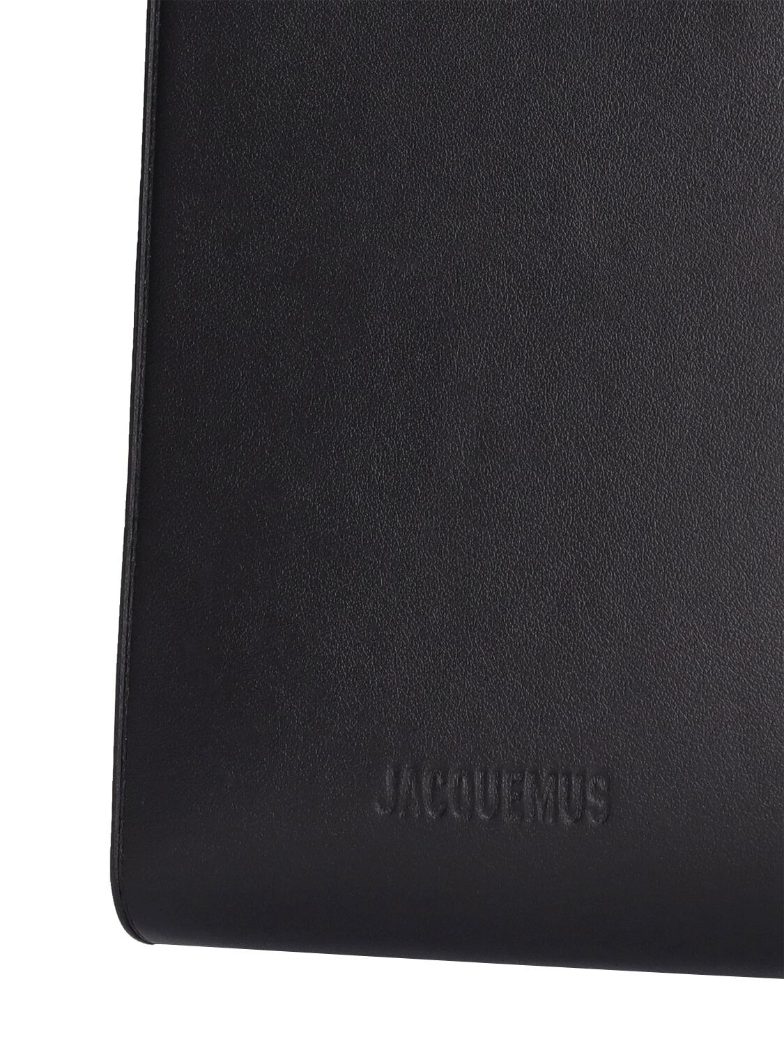 Jacquemus | Men Le Gadju Leather Crossbody Bag Black Unique