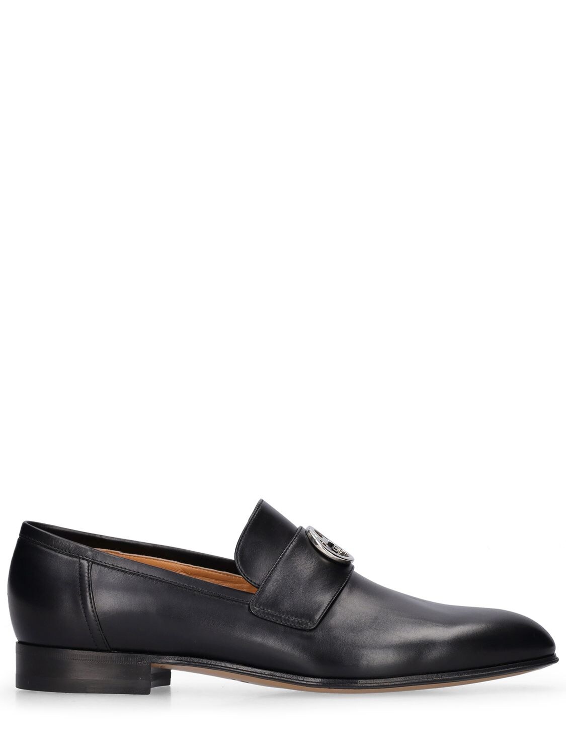 Ed Interlocking G Leather Loafers