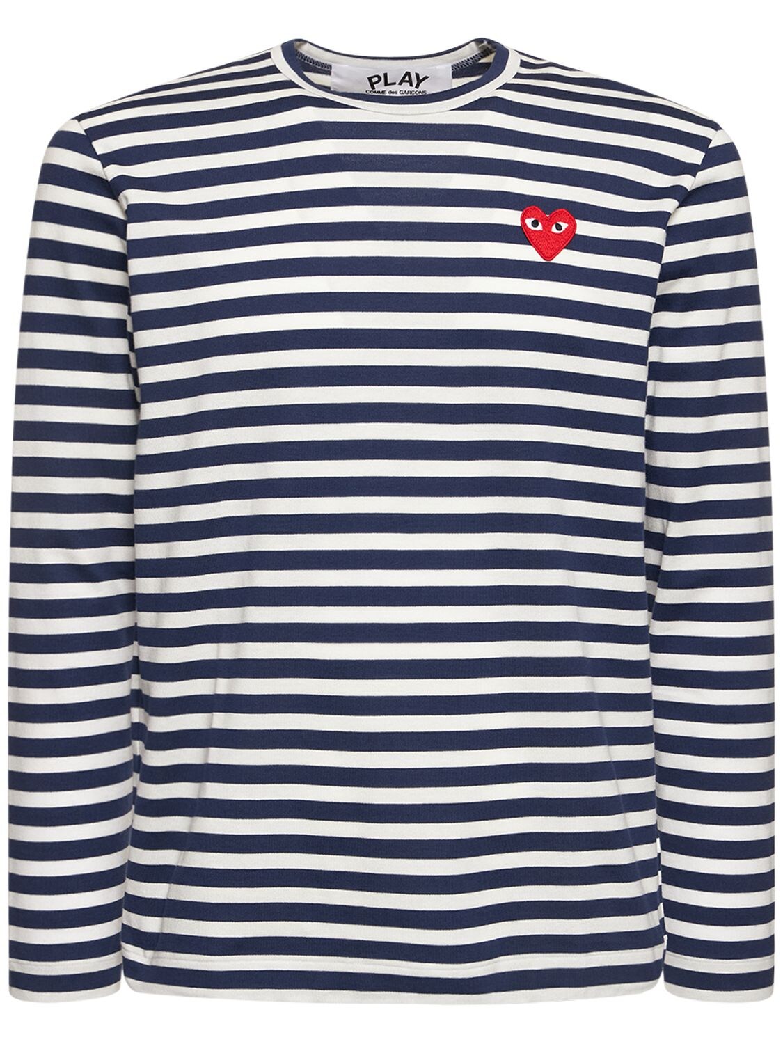 Buy Comme des Garçons PLAY Striped Long-Sleeve T-Shirt 'Navy/White