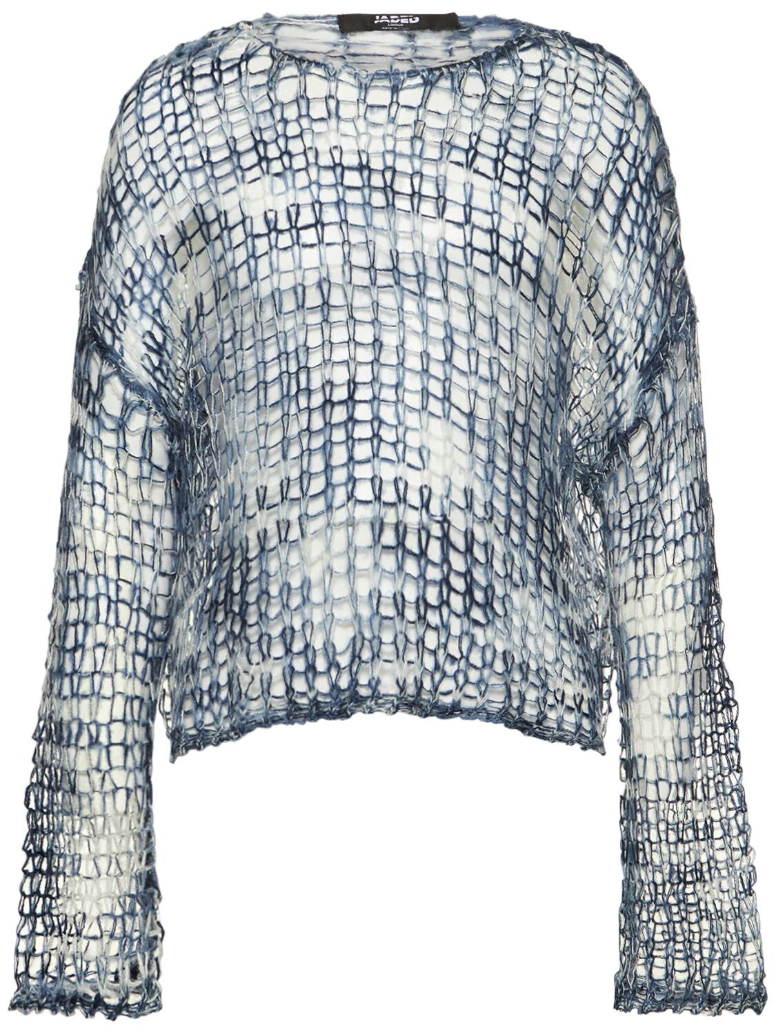 JADED LONDON Blue Ombre Twisted Knit Sweater