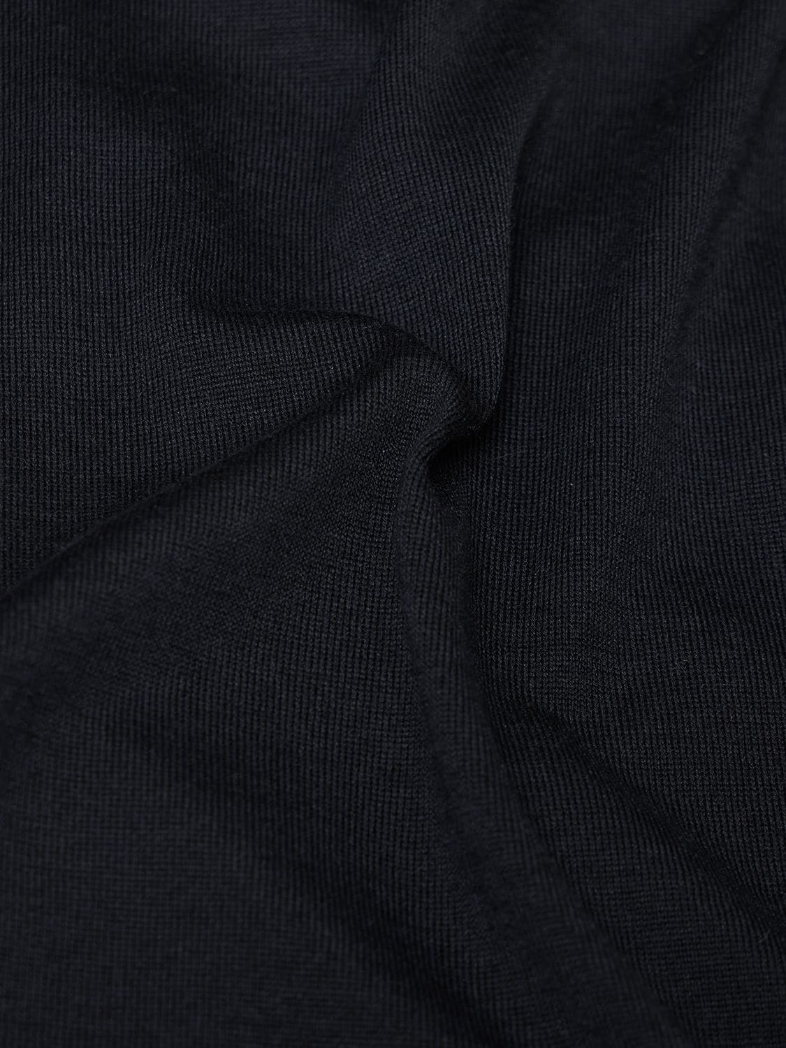 Shop Annagreta Nina Extra Fine Wool & Silk Polo In Navy