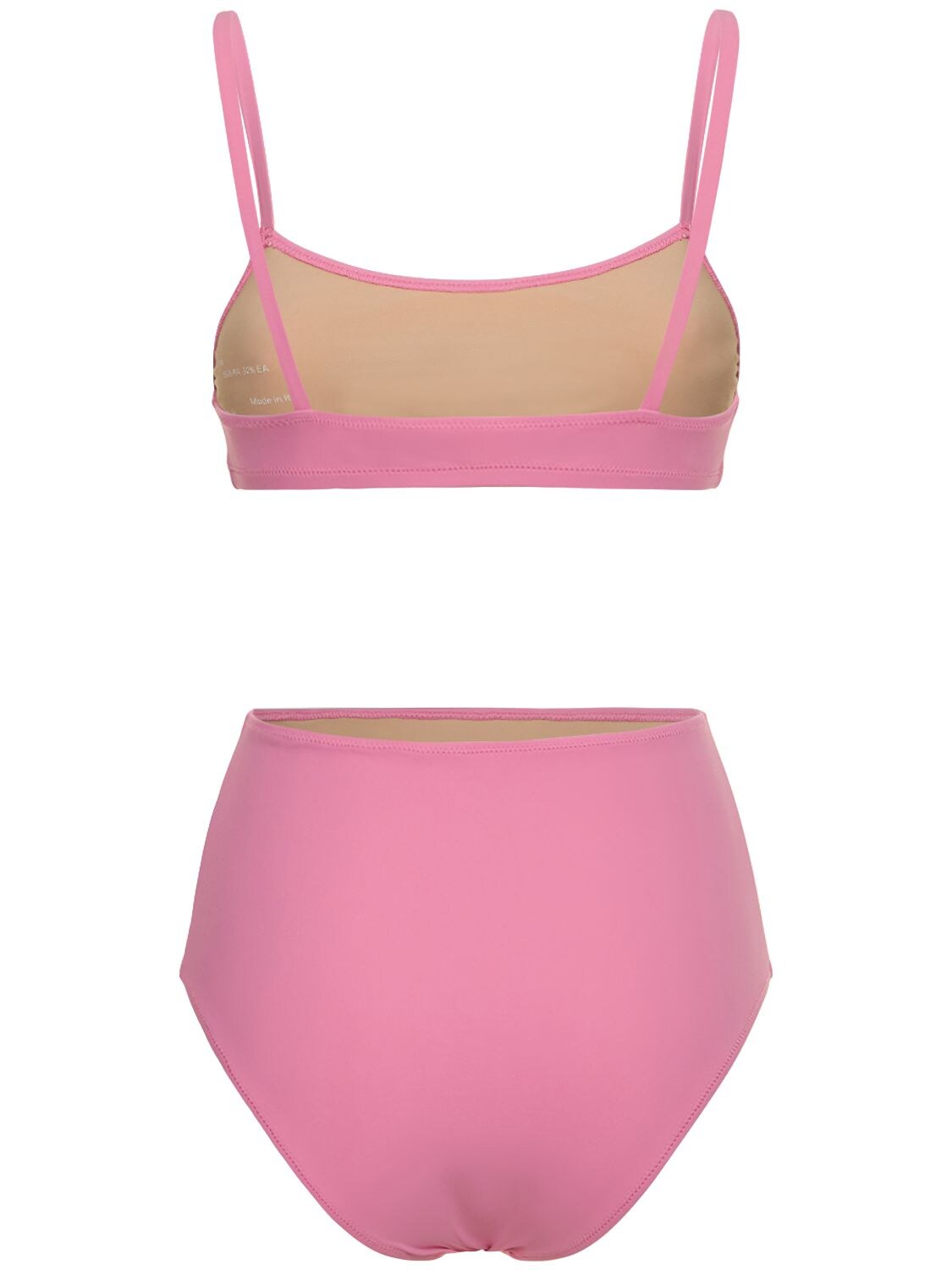 Shop Lido Undici Bralette & High Rise Bikini In Pink