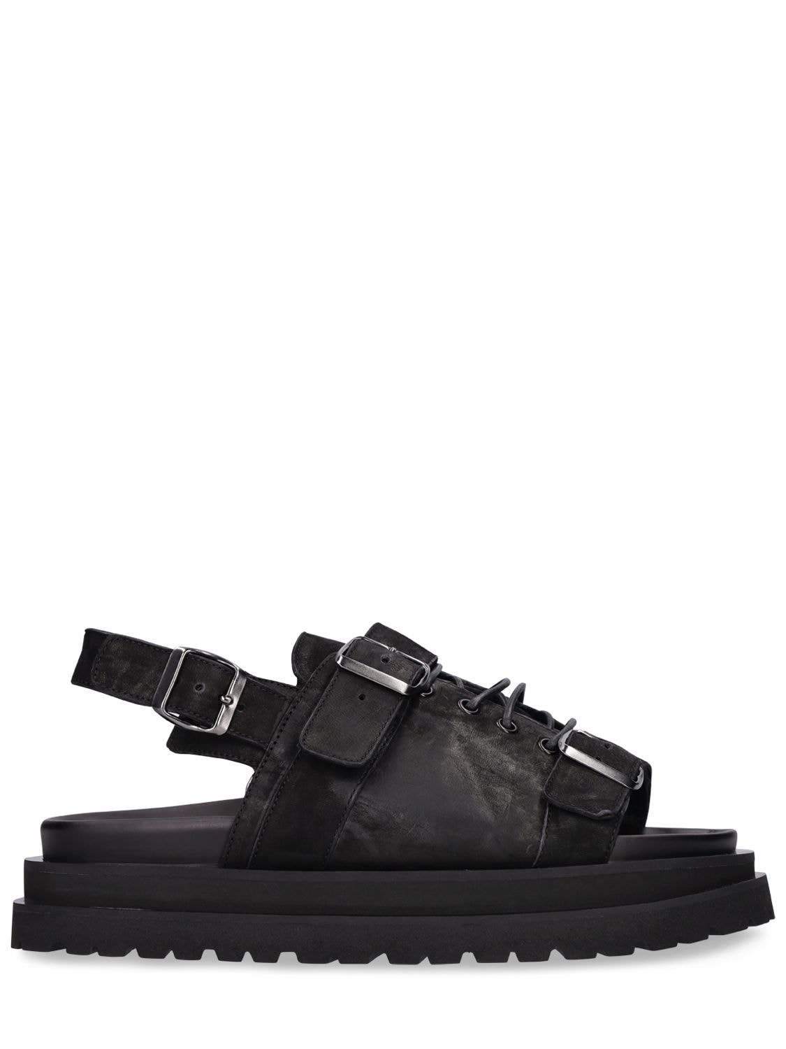 Mattia Capezzani Bandolero Lace-up Sandals In Black