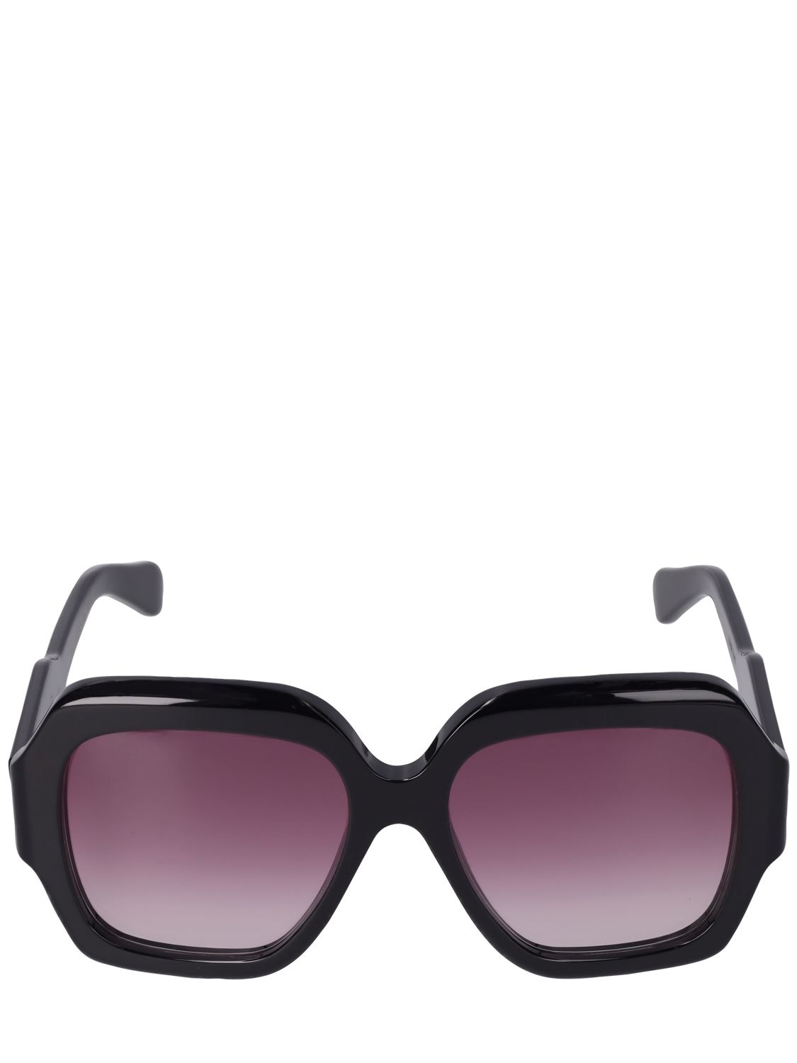 Chloé Reace Oversize Bio-acetate Sunglasses In Black,red