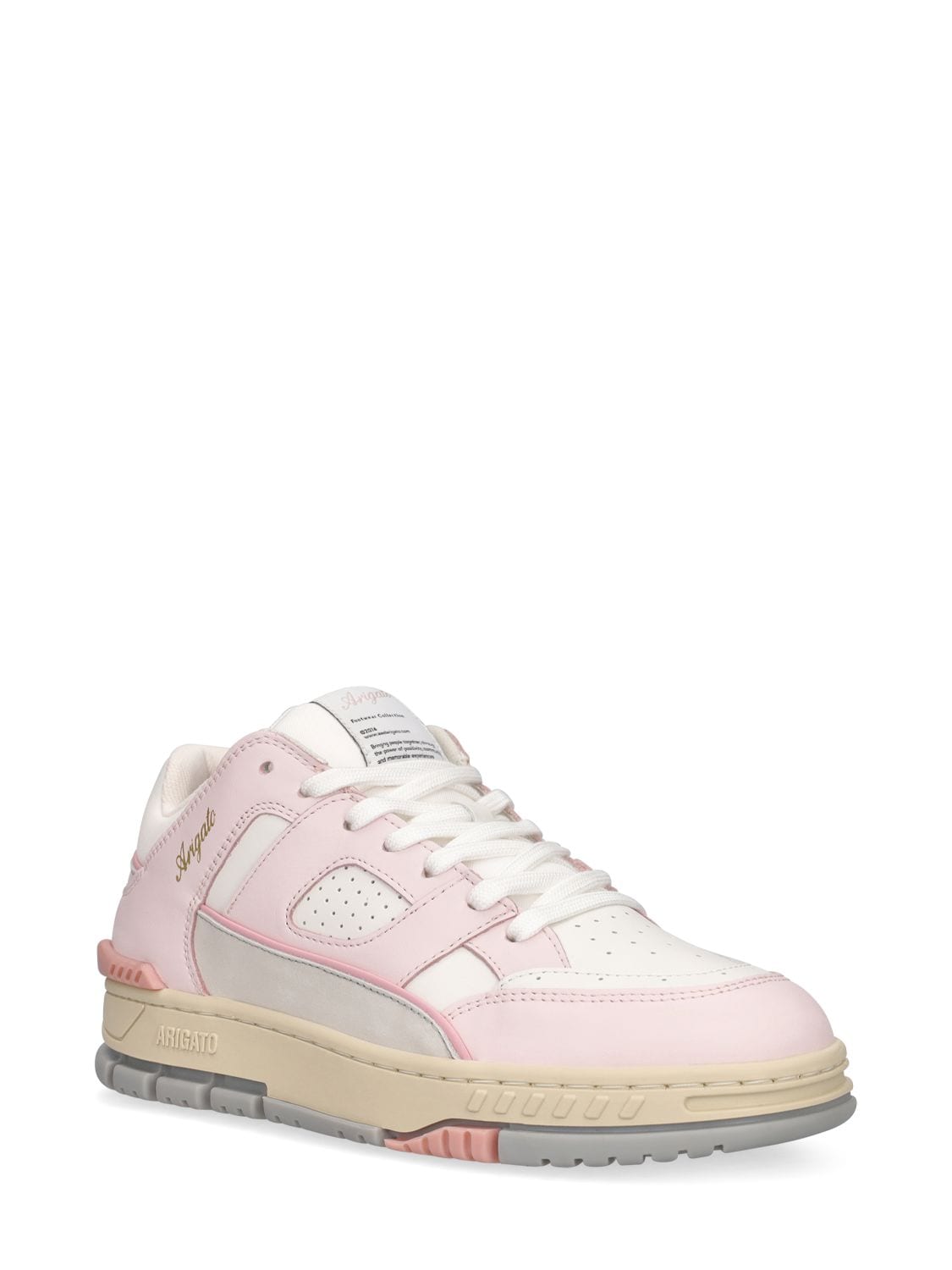 Shop Axel Arigato Area Low Sneakers In Pink,white