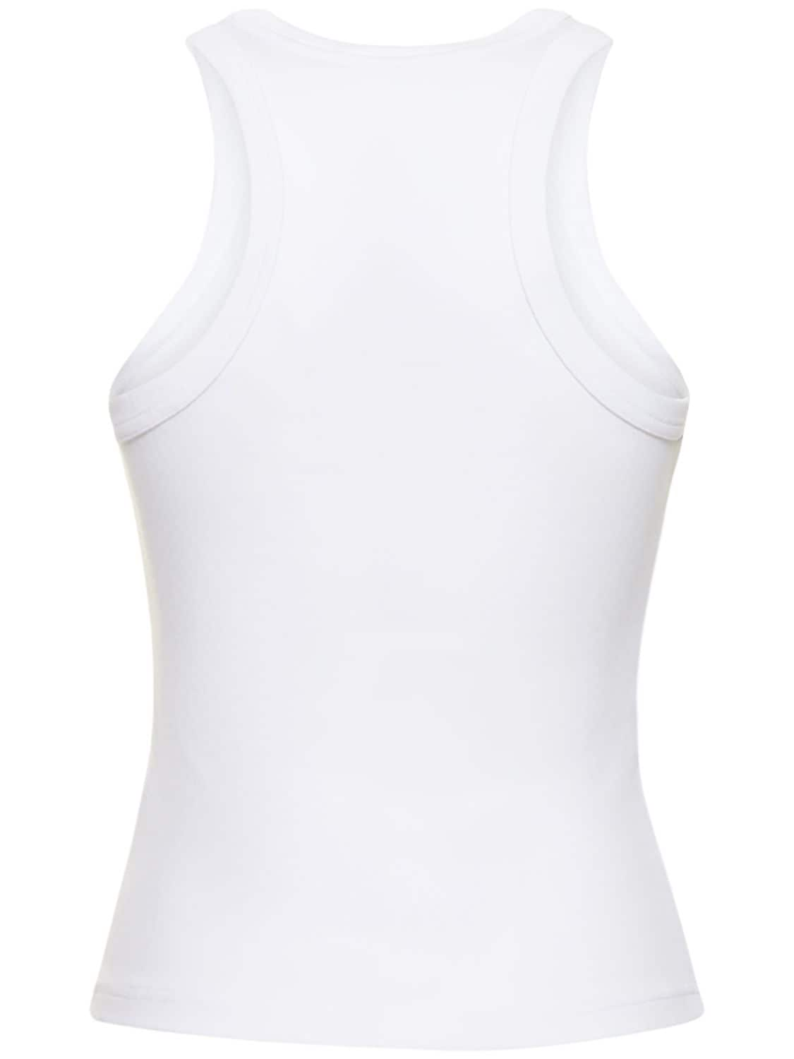 Shop Axel Arigato Signature Tank Top In White