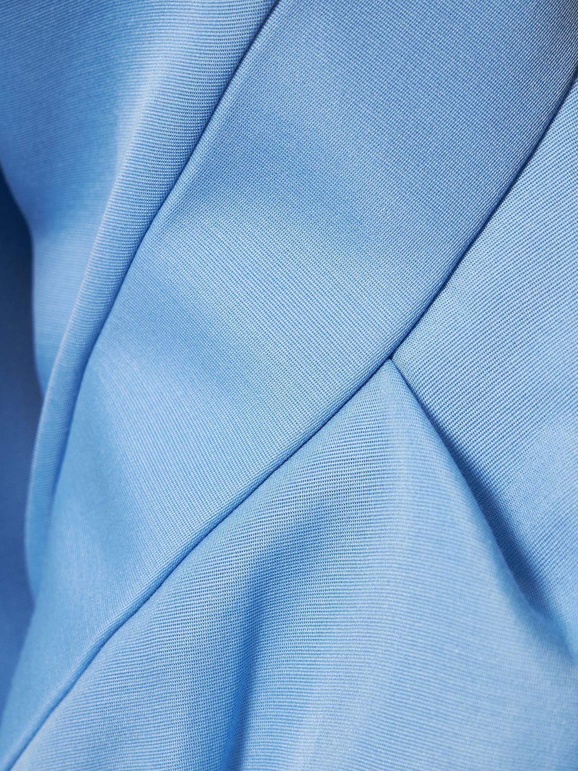 Oversized Silk And Cotton-blend Twill Dress In Blue