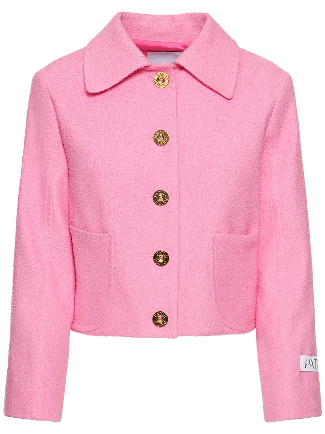 Cotton Blend Tweed Short Jacket – WOMEN > CLOTHING > JACKETS
