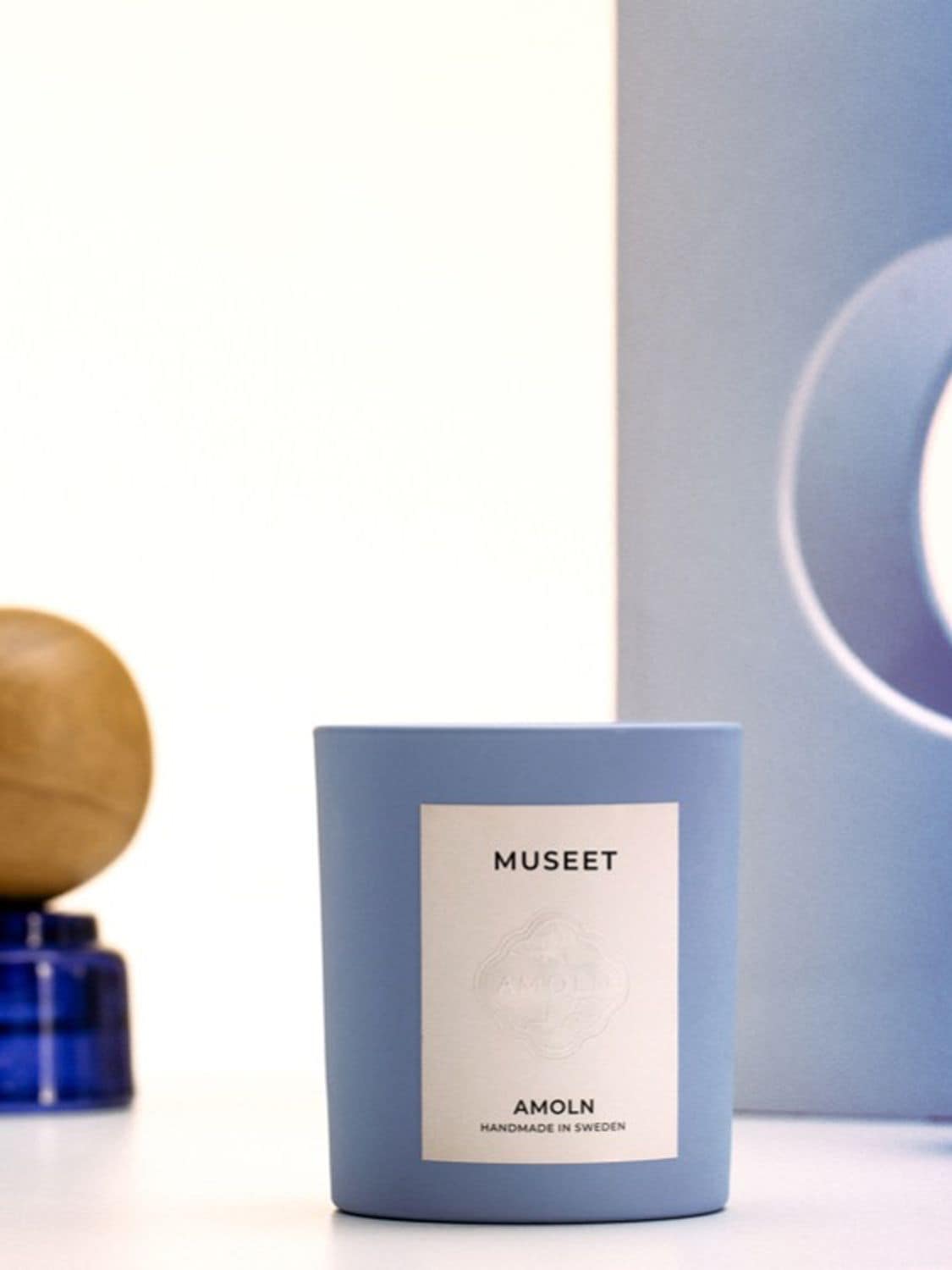 Shop Amoln Museet Scented Candle In Blue