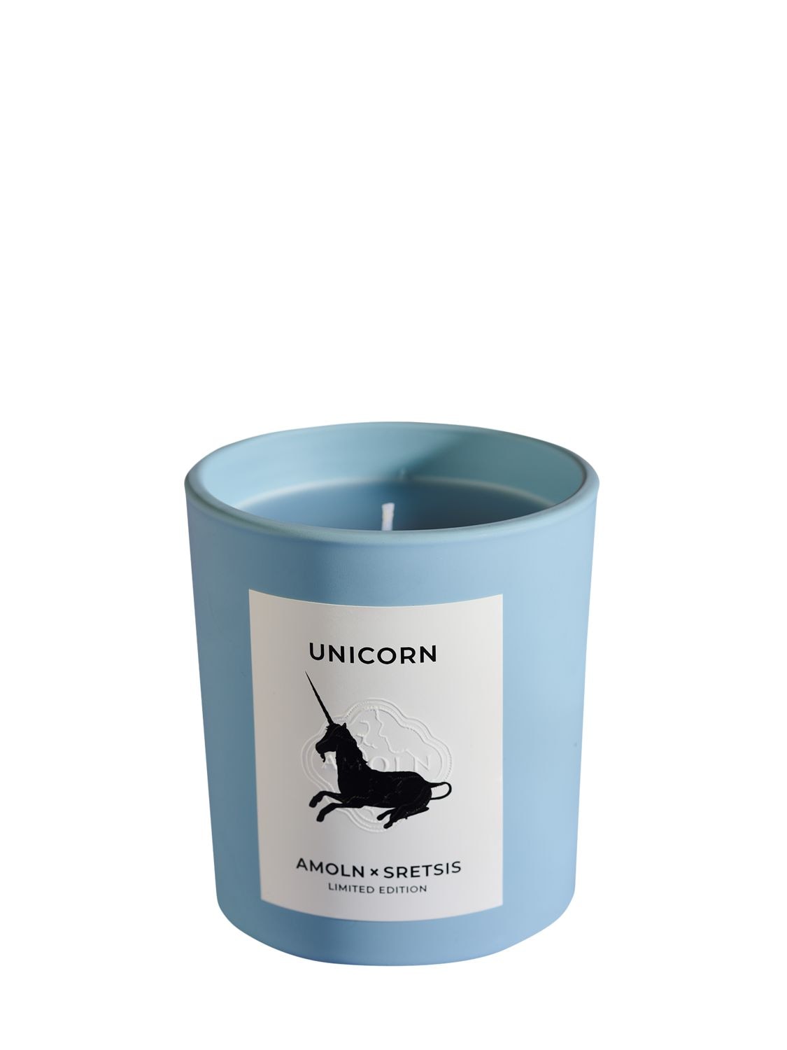 Amoln Unicorn Limited Edition Scented Candle In Blue