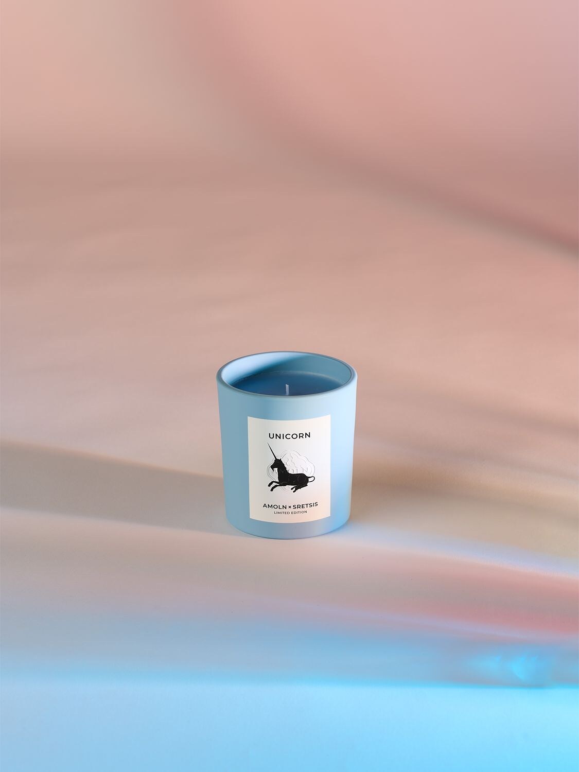 Shop Amoln Unicorn Limited Edition Scented Candle In Blue