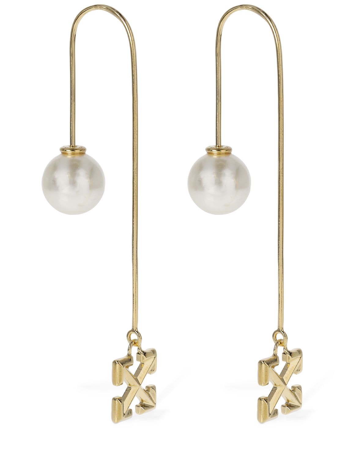 Boucles D'oreilles Avec Fausse Perle Et Flèches