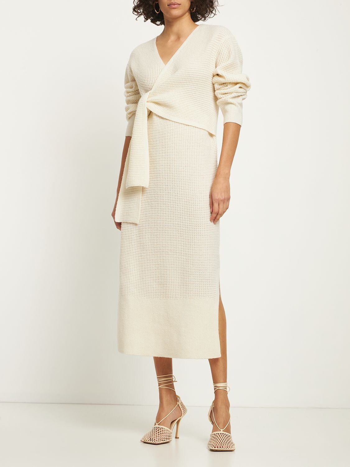 Designers Remix Molina Wool Blend Wrap Dress