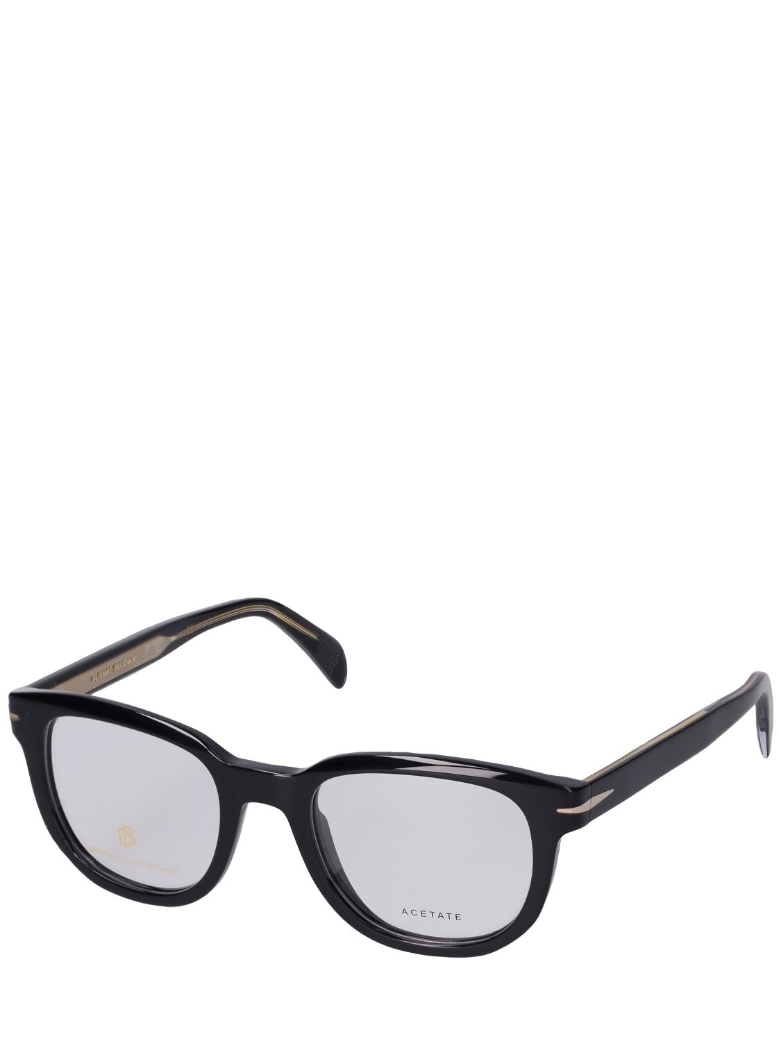 Db Eyewear By David Beckham Db Round Acetate Eyeglasses In Black