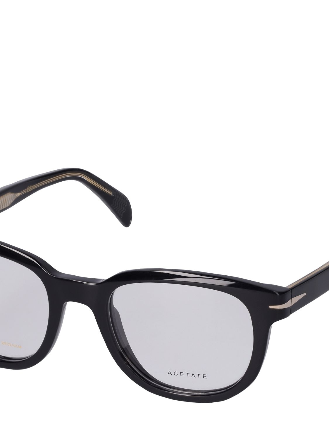 Db Eyewear By David Beckham Db Round Acetate Eyeglasses In Black