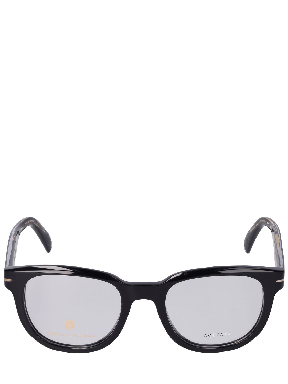 Db Eyewear By David Beckham Db Round Acetate Eyeglasses In Black