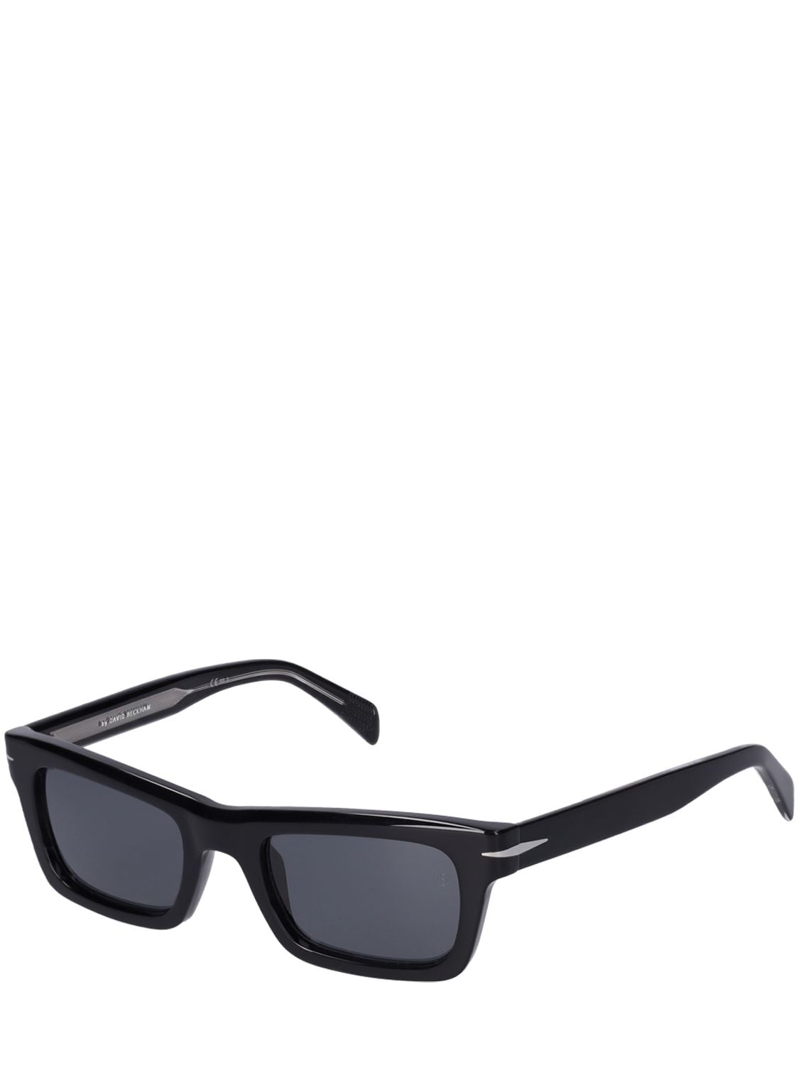 Shop Db Eyewear By David Beckham Db Squared Acetate Sunglasses In Black,grey