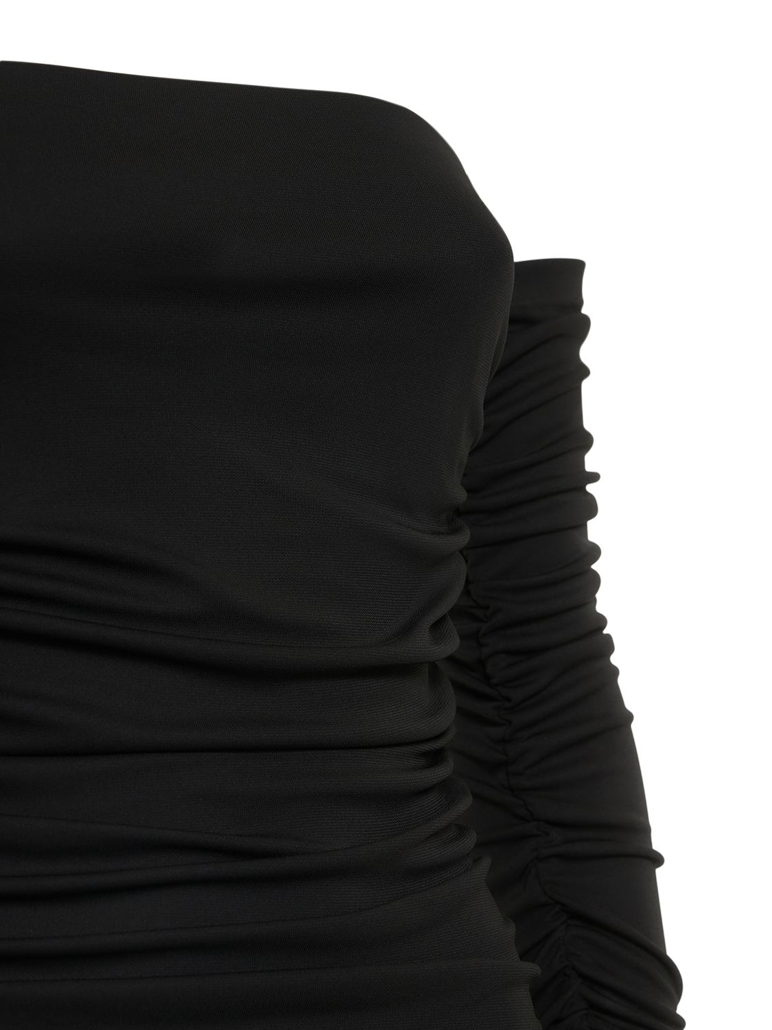 Shop The Andamane Linda Stretch Jersey Midi Dress In Black