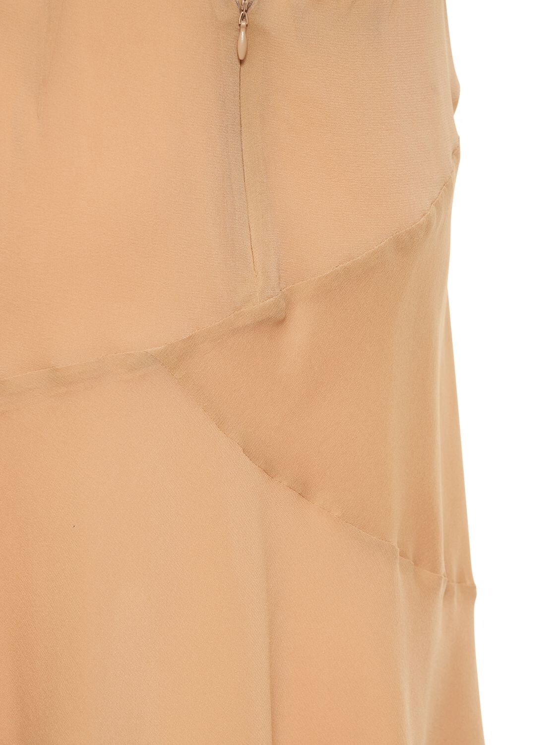 Shop The Andamane Layla Stretch Silk Georgette Mini Dress In Light Pink