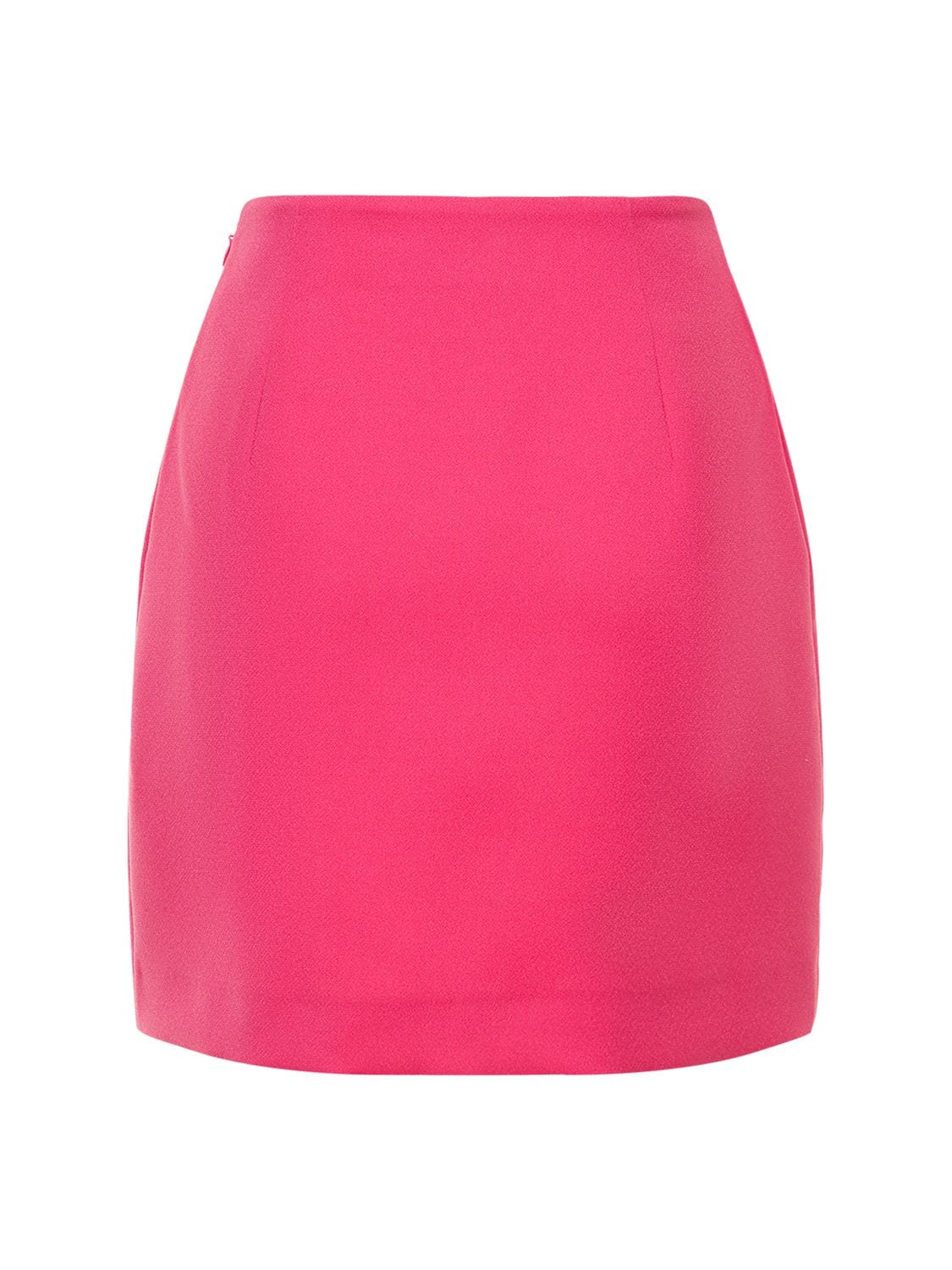 Shop The Andamane Gioia Split Satin Crepe Mini Skirt In Fuchsia