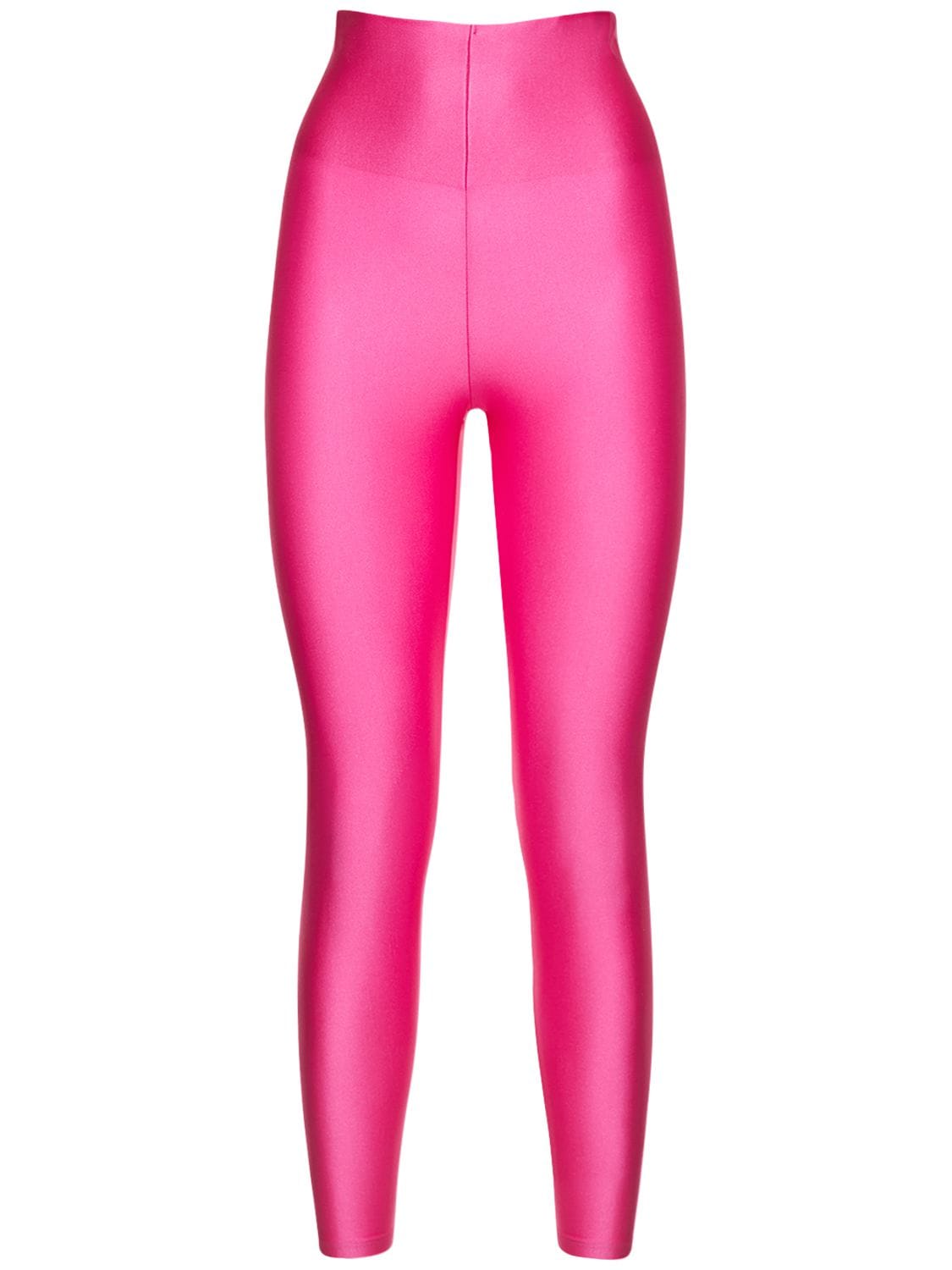 The Andamane Holly 80's Stretch Jersey Leggings In Fuchsia