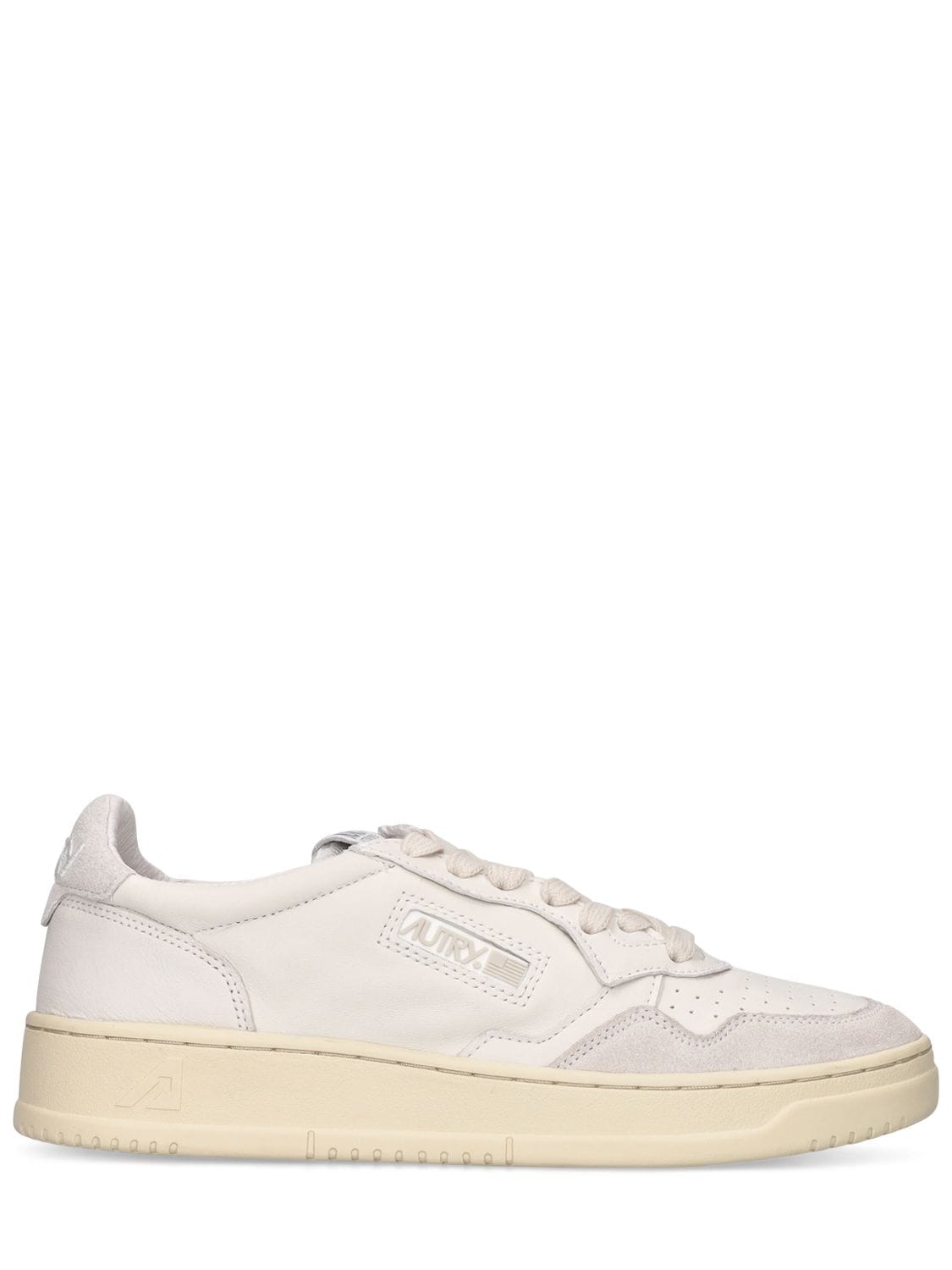 Image of 35mm Open Leather Low Sneakers