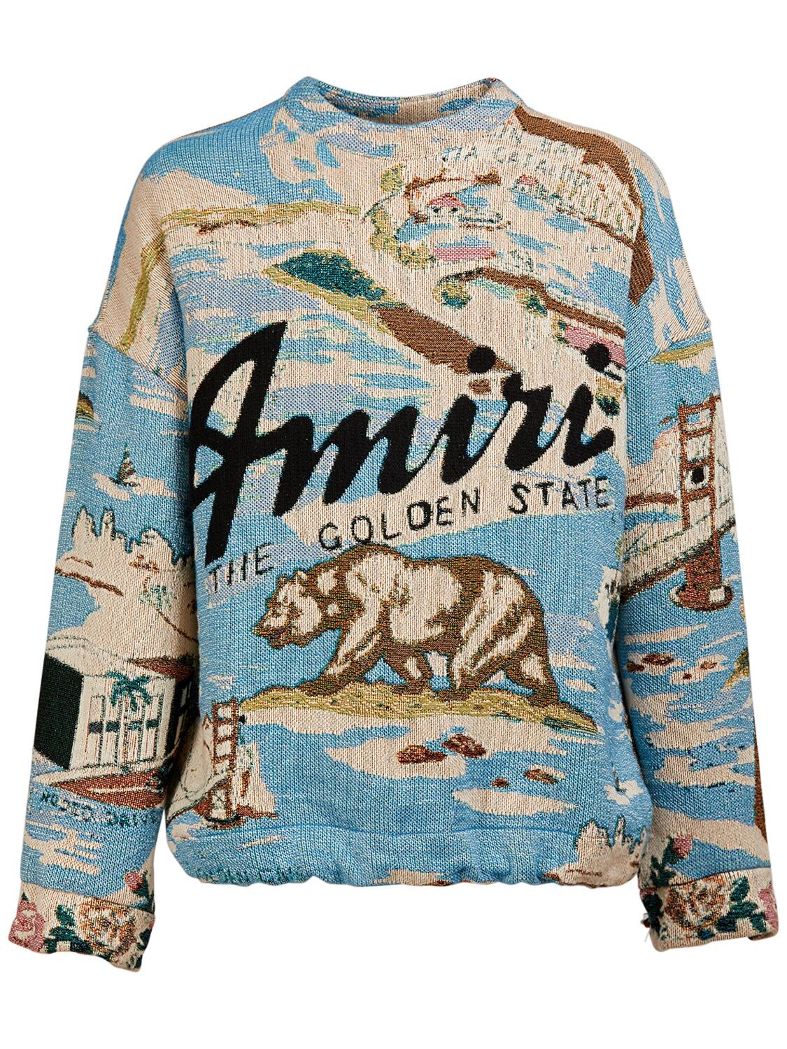 AMIRI CALIFORNIA TAPESTRY CREWNECK SWEATSHIRT
