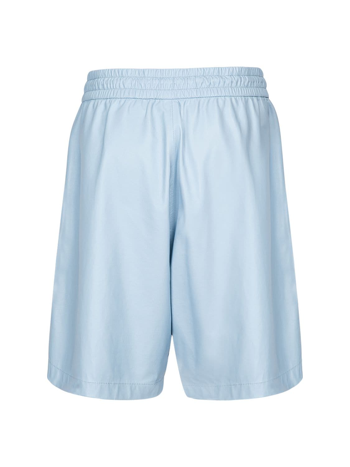 Shop Amiri Basketball Logo Shorts In Light Blue