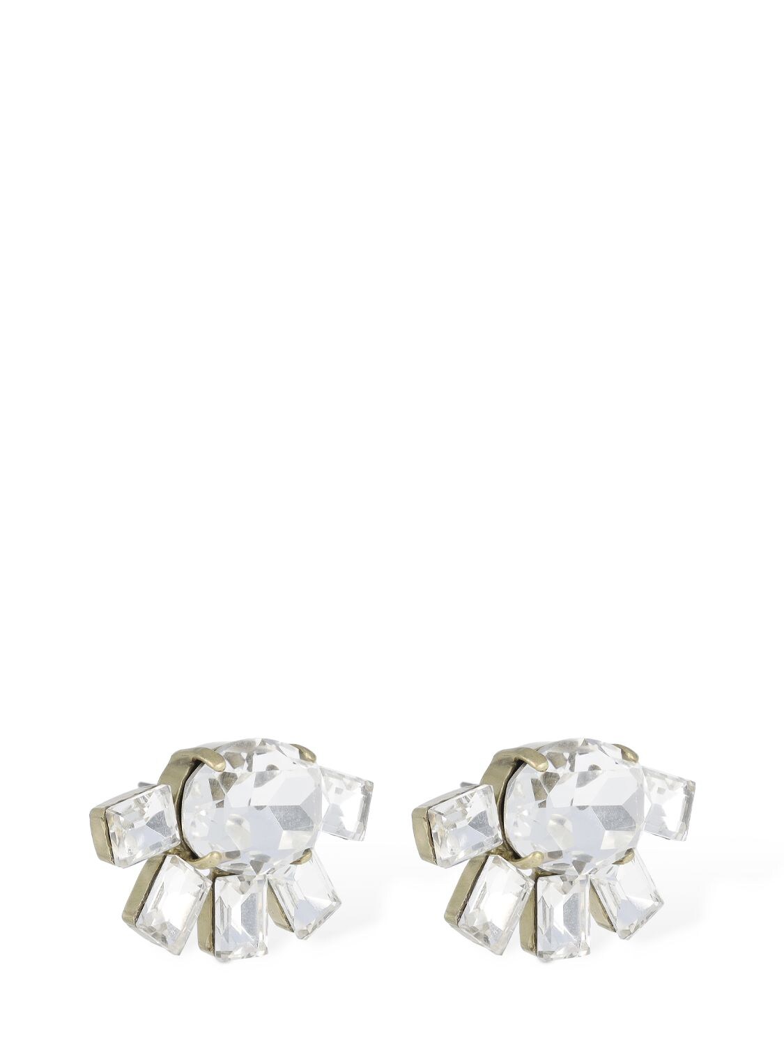 Shop Yun Yun Sun Lvr Exclusive Isabel Crystal Earrings In Gold