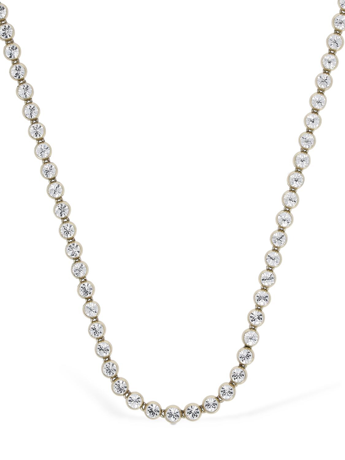 Shop Yun Yun Sun Lvr Exclusive Beatrice Crystal Necklace In Gold