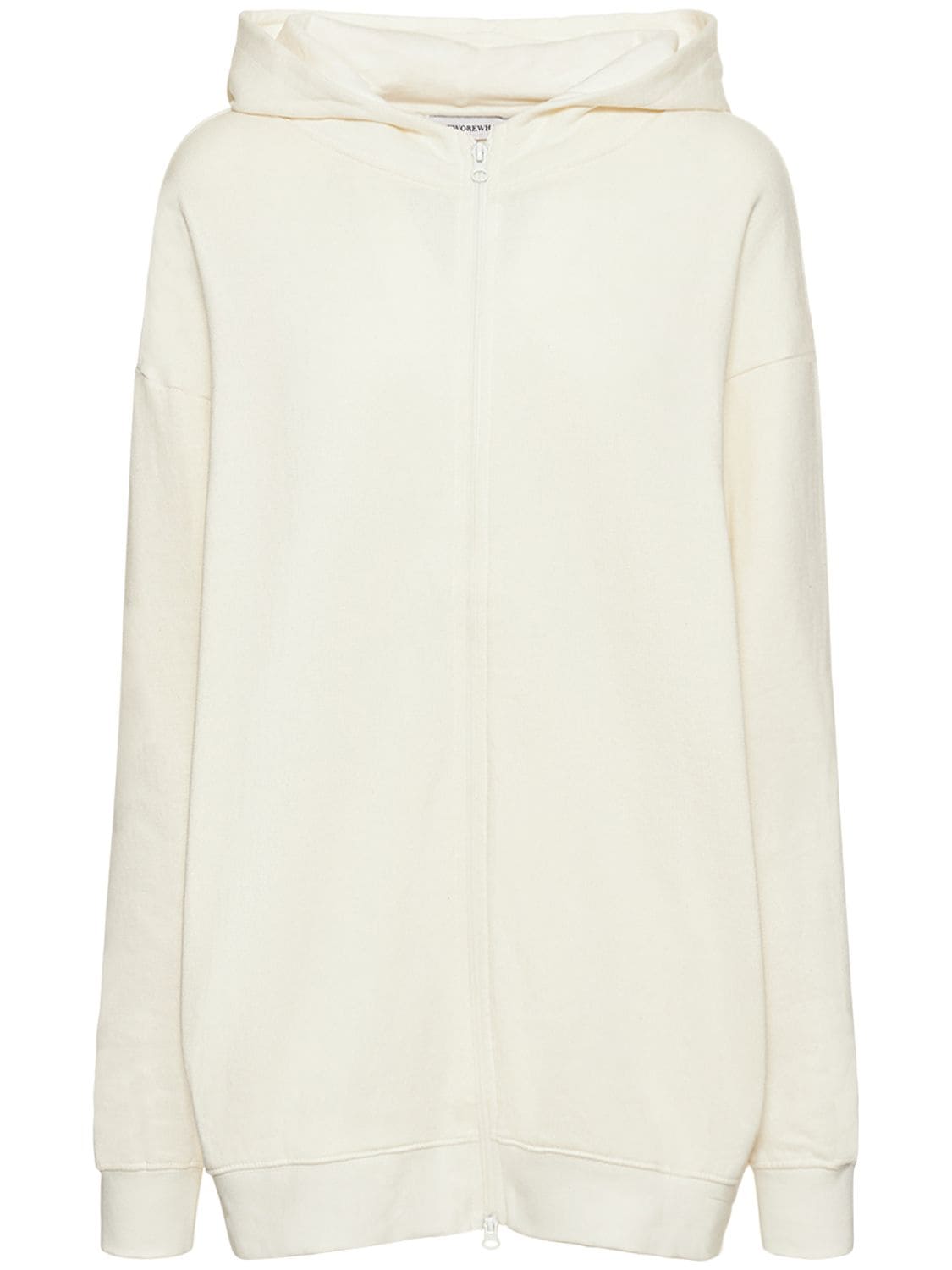 Weworewhat Oversize Zip-up Hoodie In White