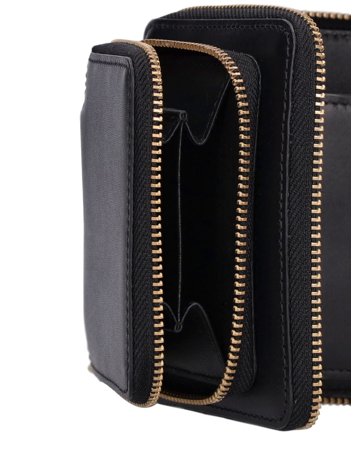 Shop Comme Des Garçons Classic Leather Double-zip Wallet In Black