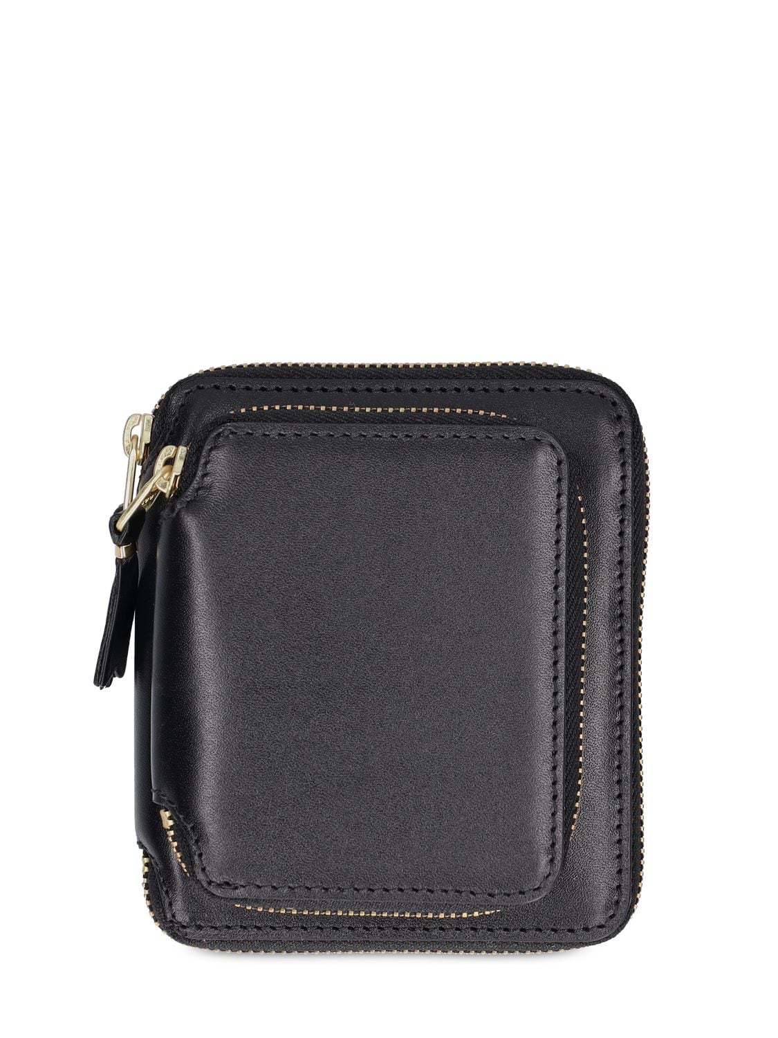 Comme Des Garçons Classic Leather Double-zip Wallet In Black